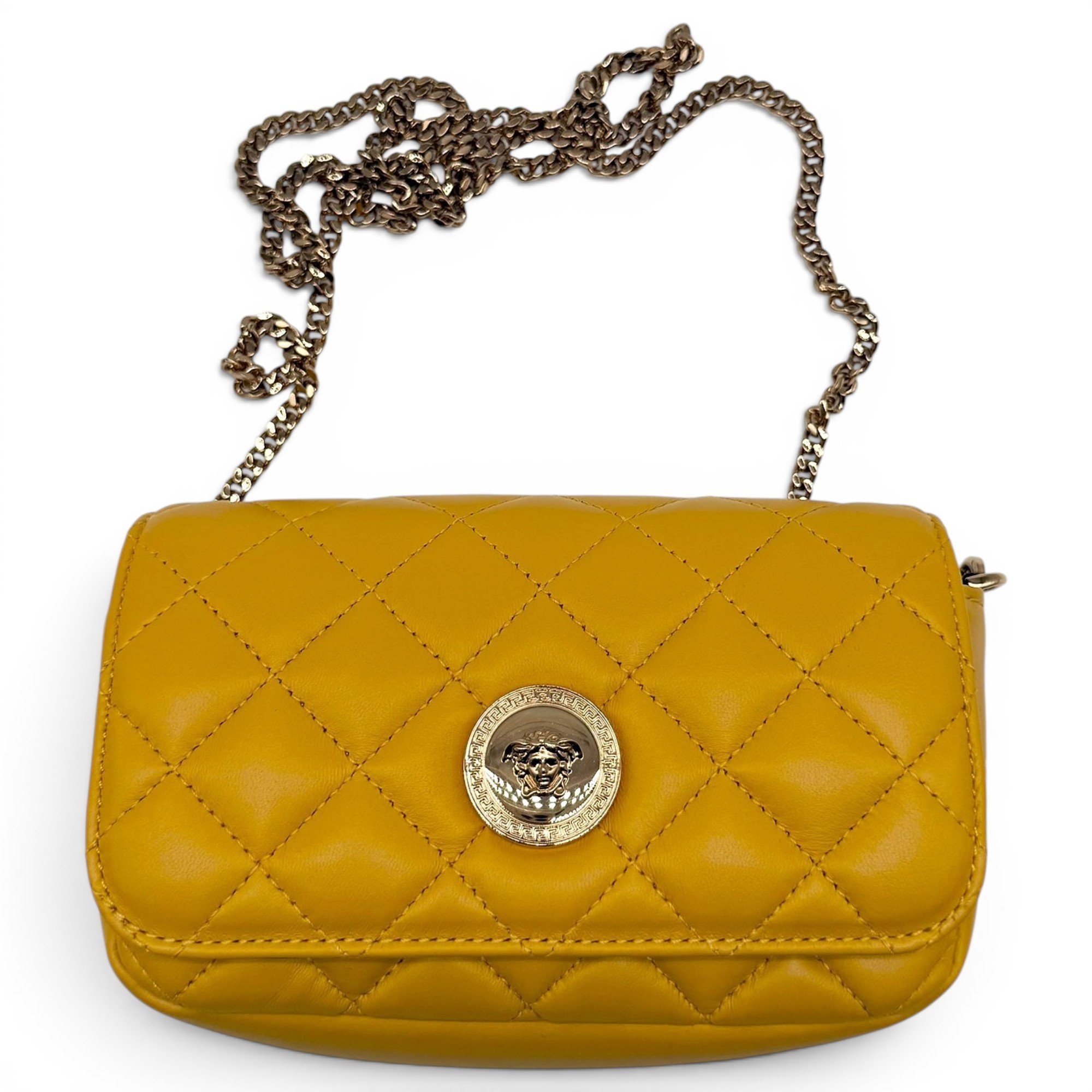 La Medusa leather handbag
