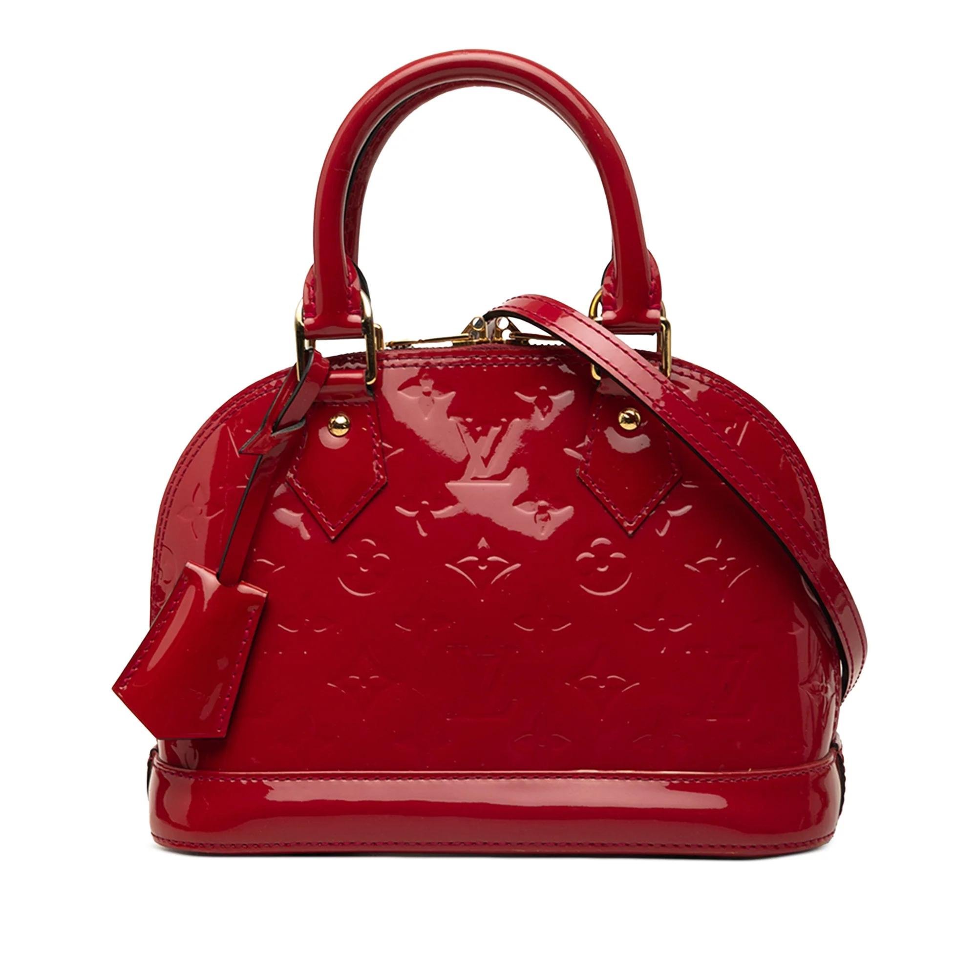 Louis Vuitton Alma leather satchel