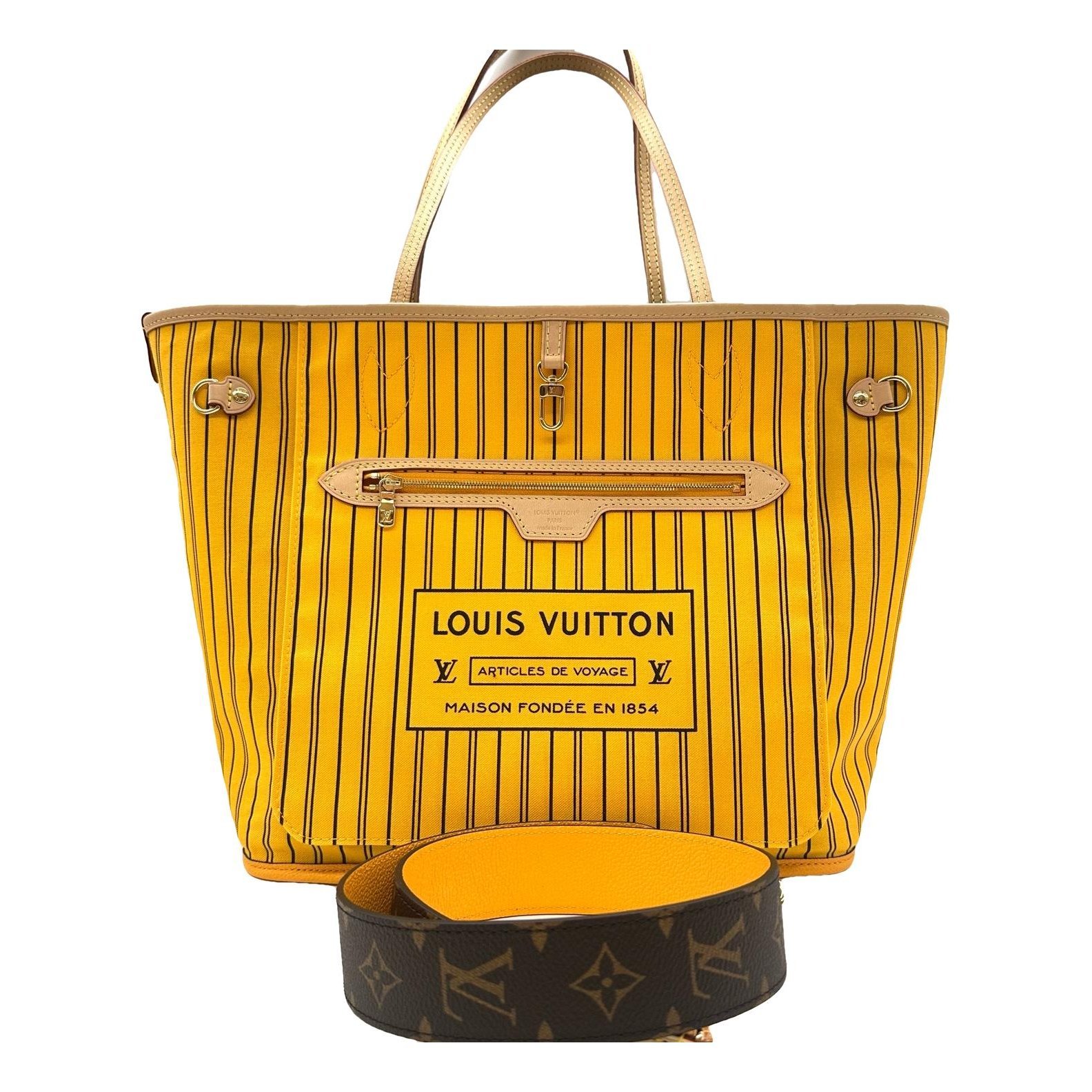 Neverfull leather handbag