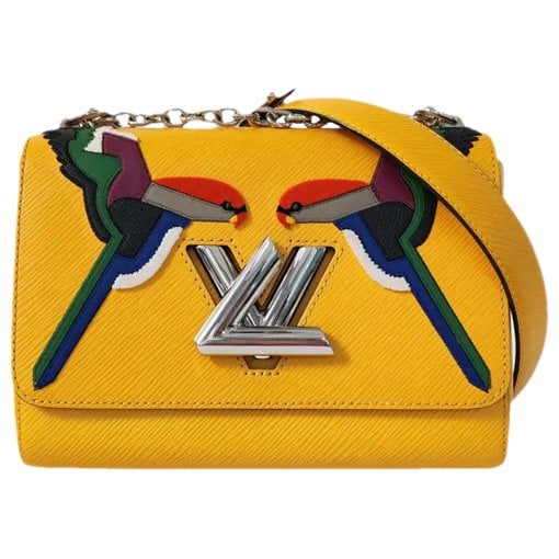 Twist leather crossbody bag