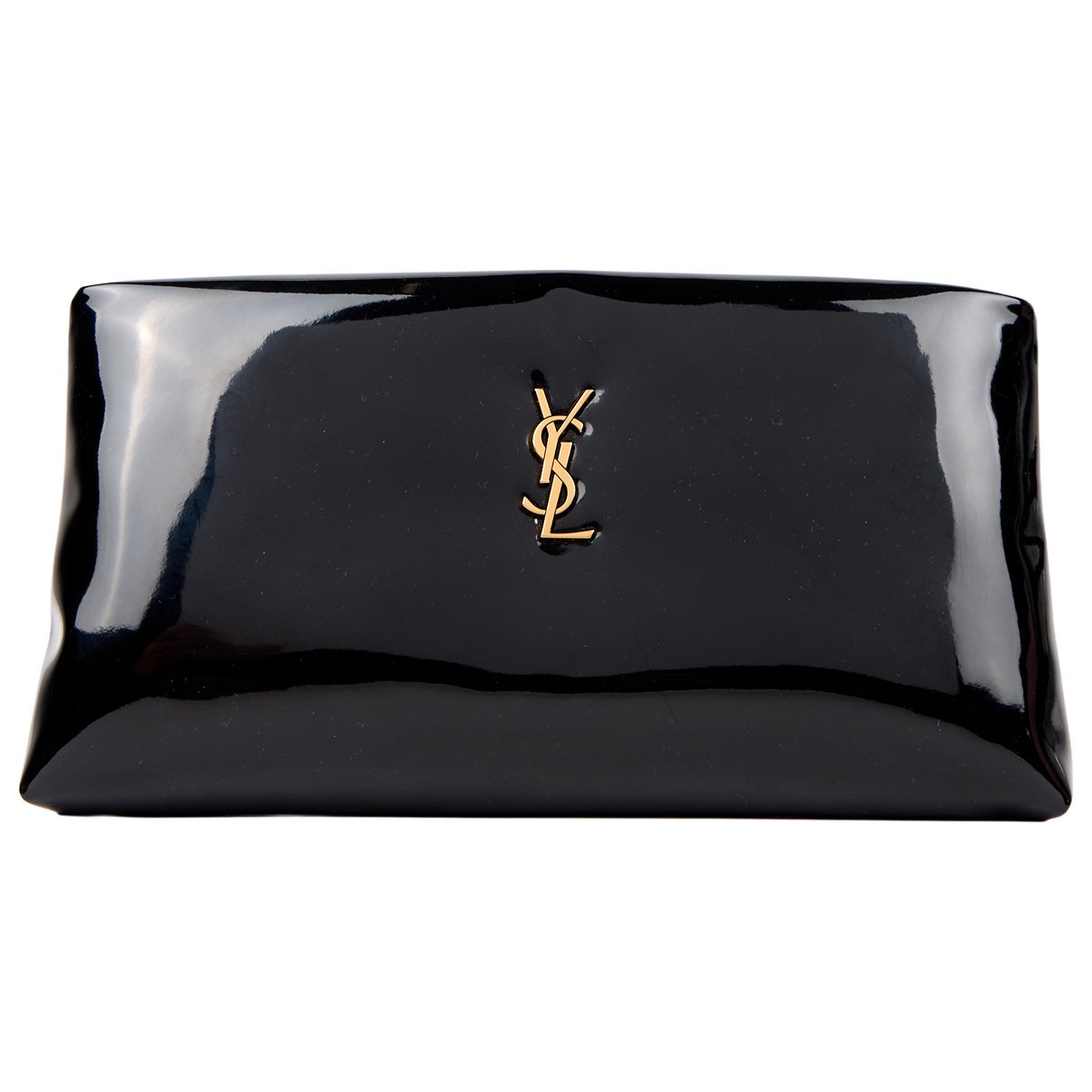 Patent leather clutch bag