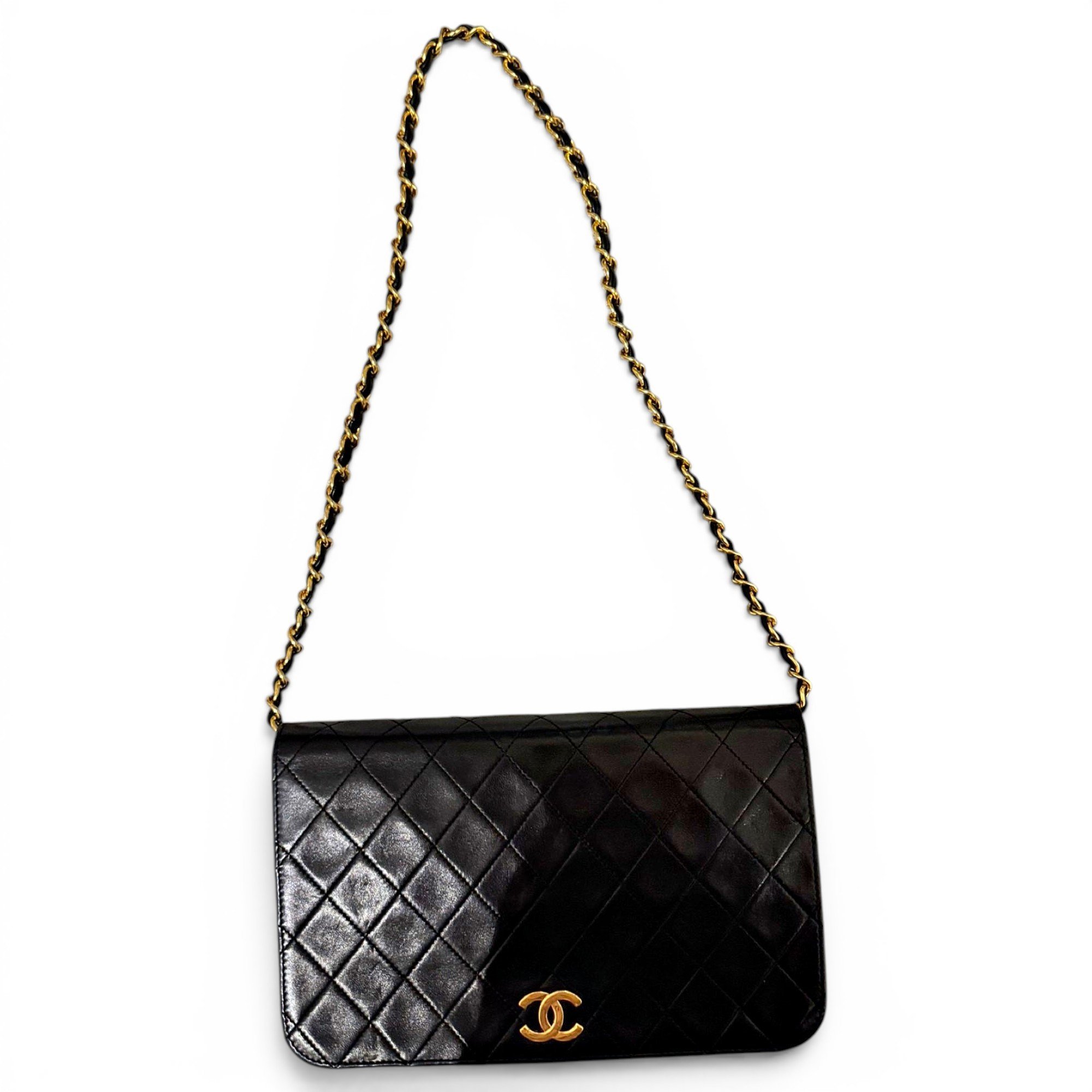 Wallet On Chain leather crossbody bag