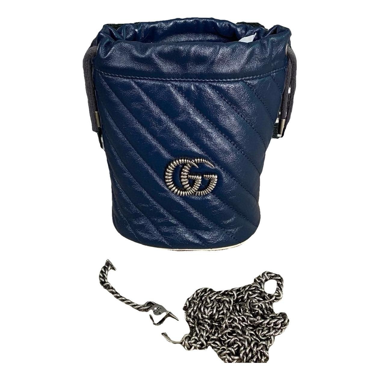 GG Marmont Chain Bucket leather handbag