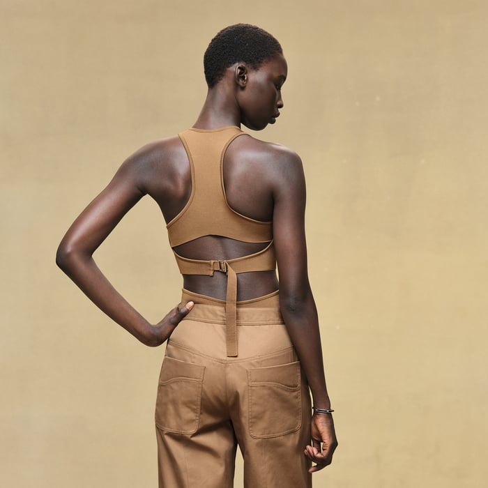 Brun Mahogany Sleeveless Top