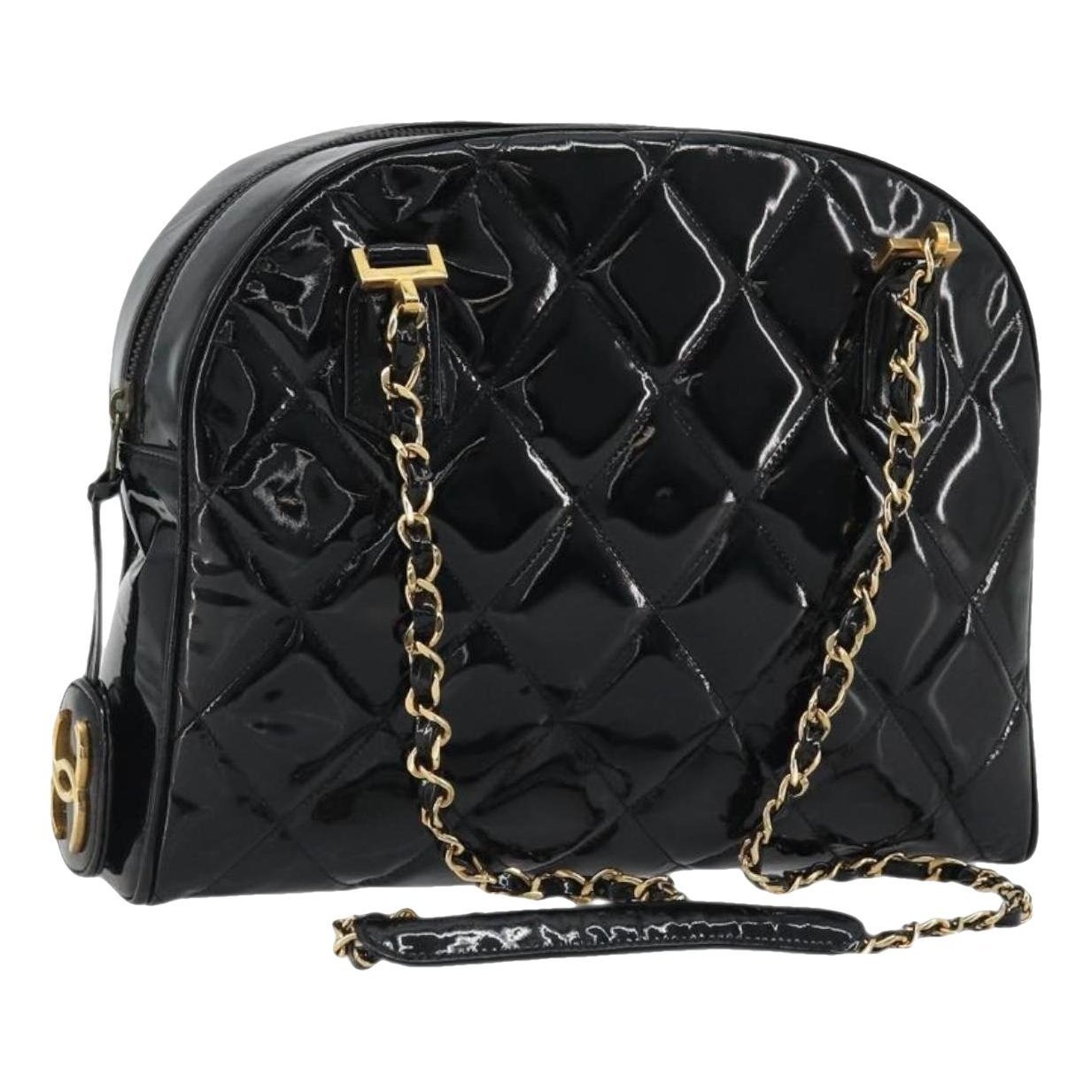 Patent leather handbag