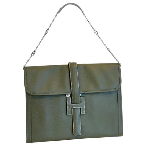 Hermes White Epsom Leather Handbag