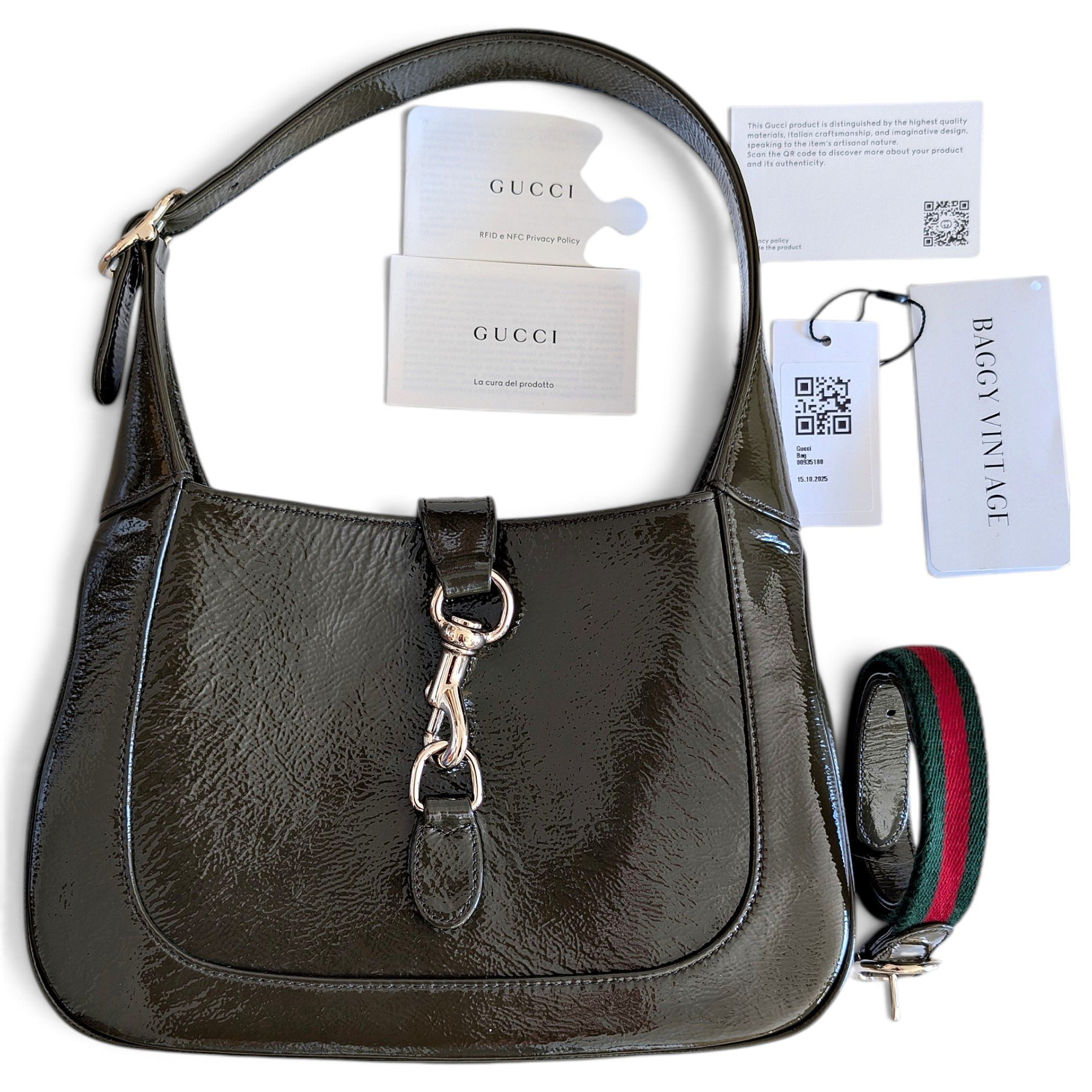 Jackie 1961 patent leather crossbody bag