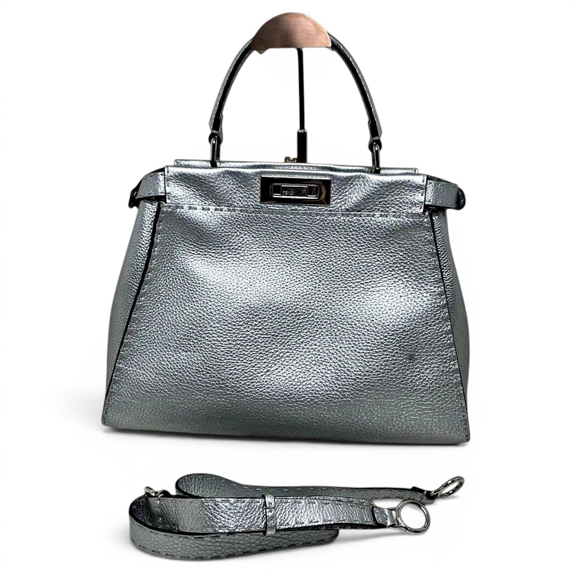 Peekaboo leather handbag