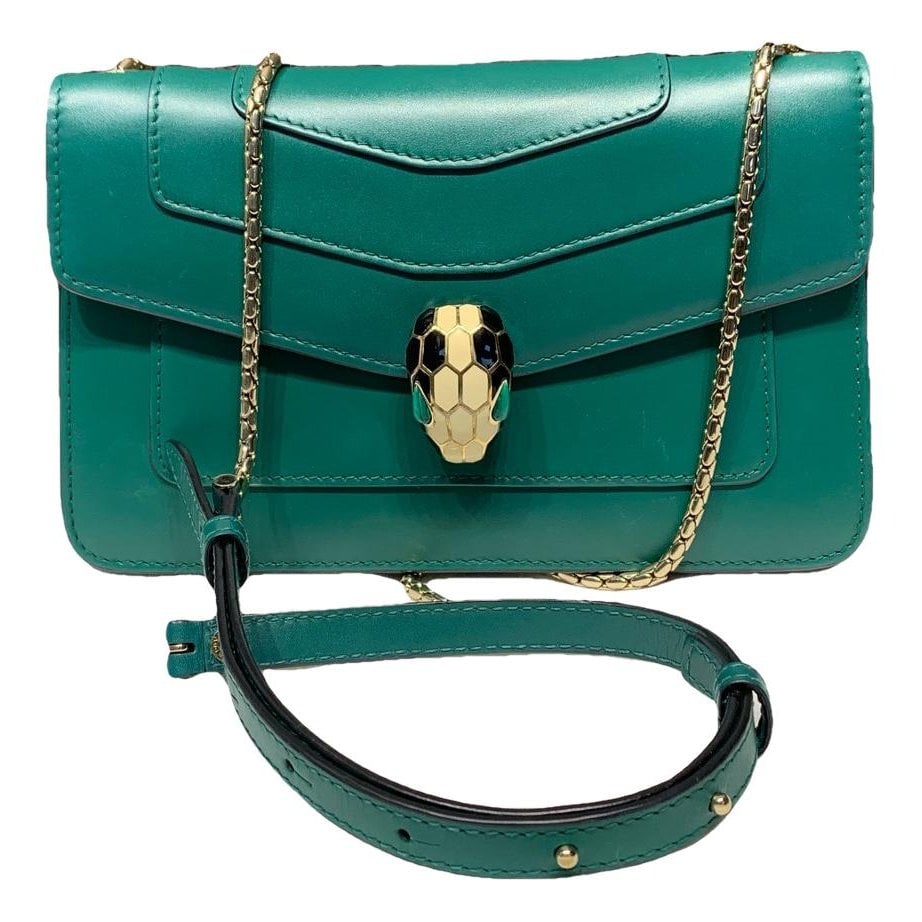 Serpenti leather handbag