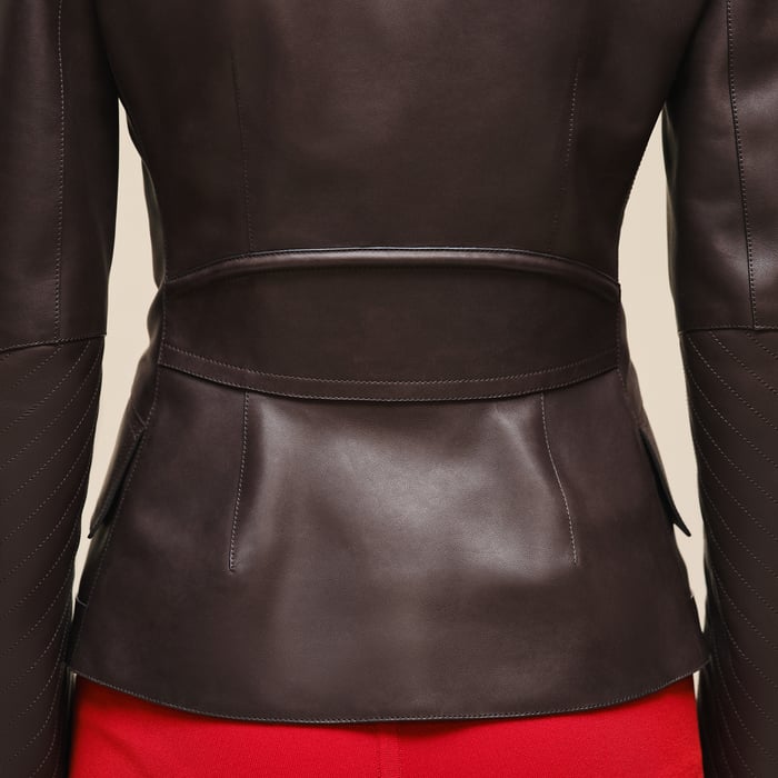 Marron Ébène Veste Équestre