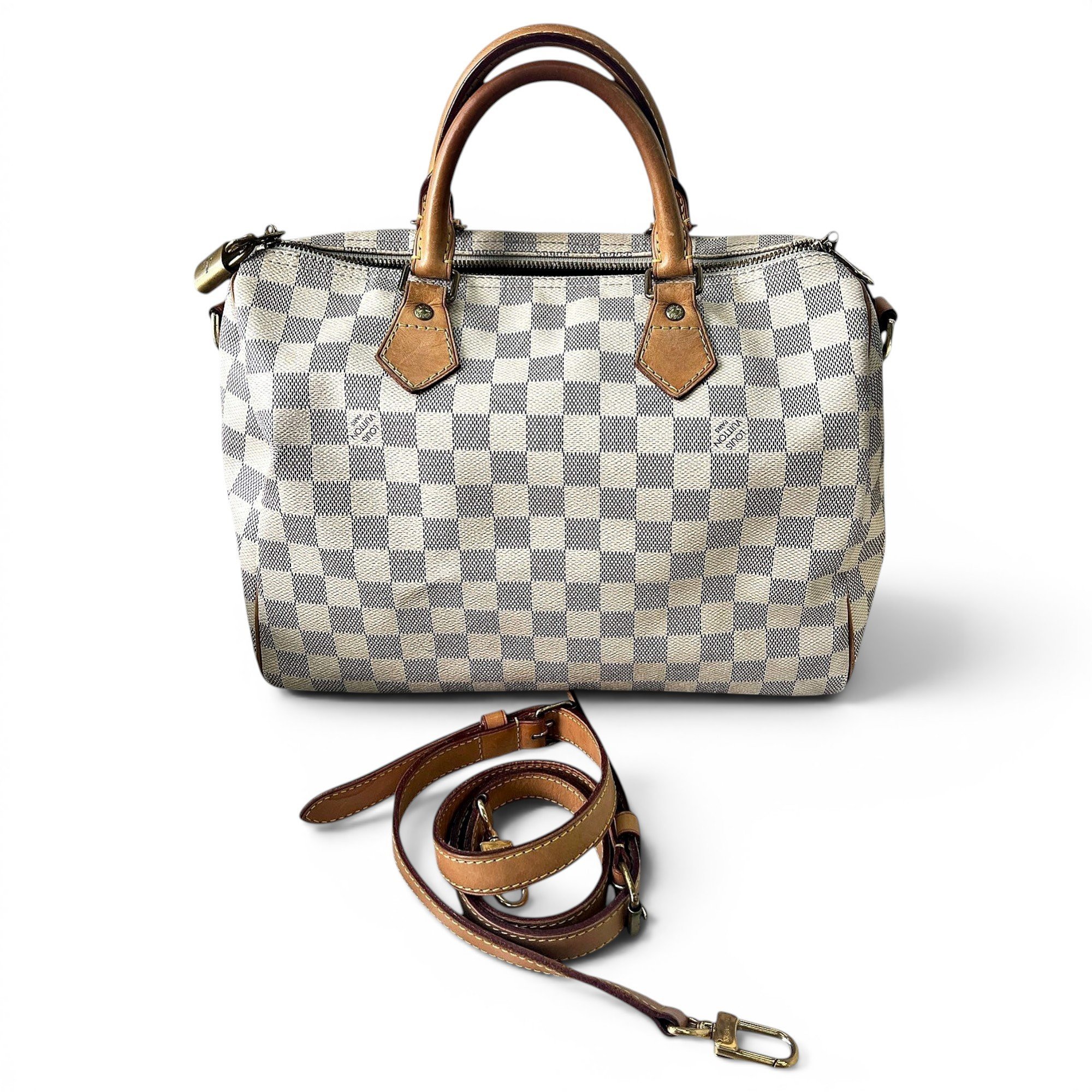 Speedy leather handbag