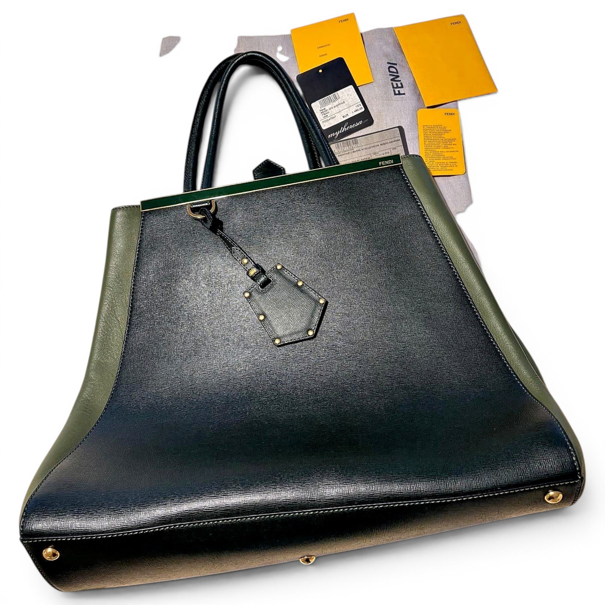 Fendi Runaway leather tote