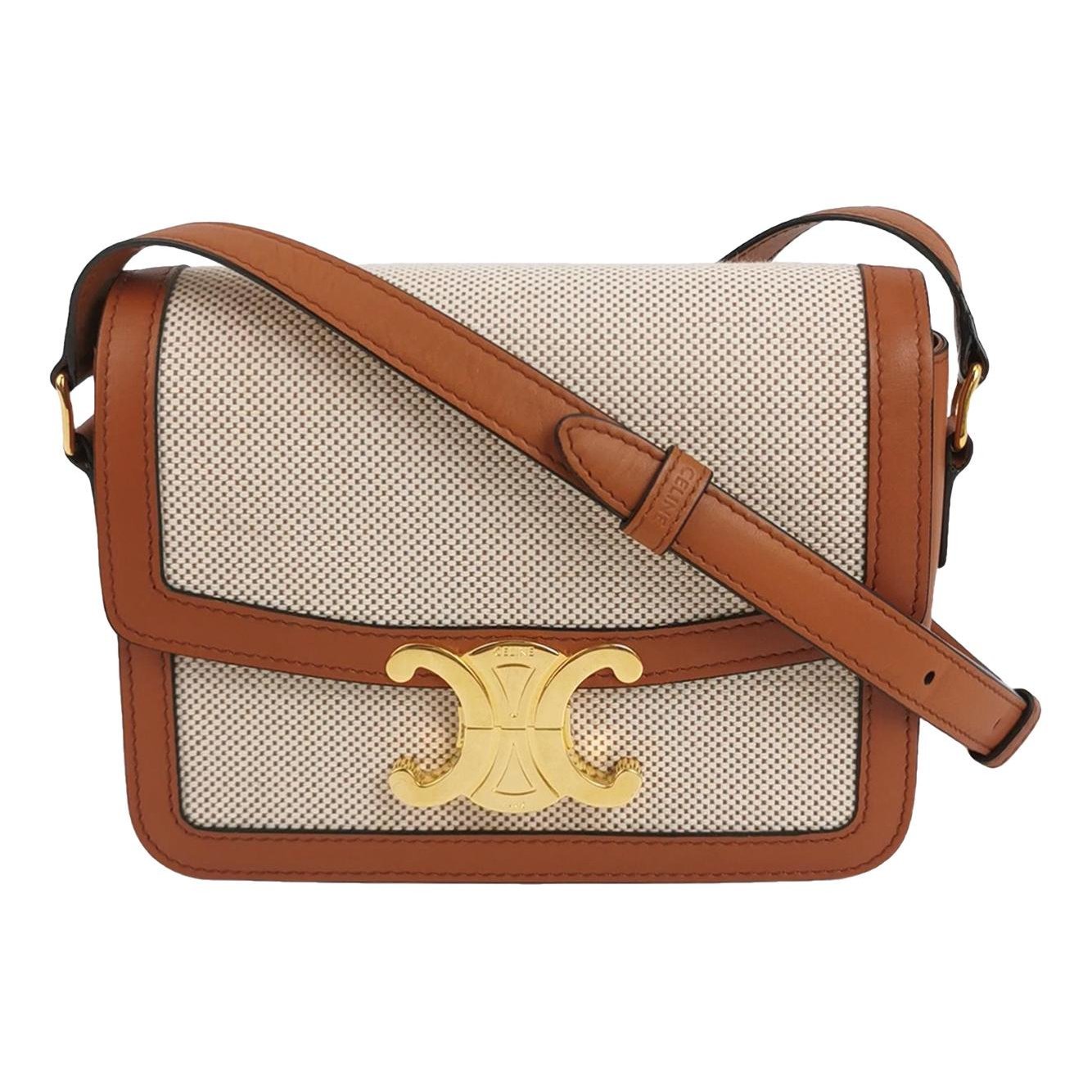 Triomphe leather handbag