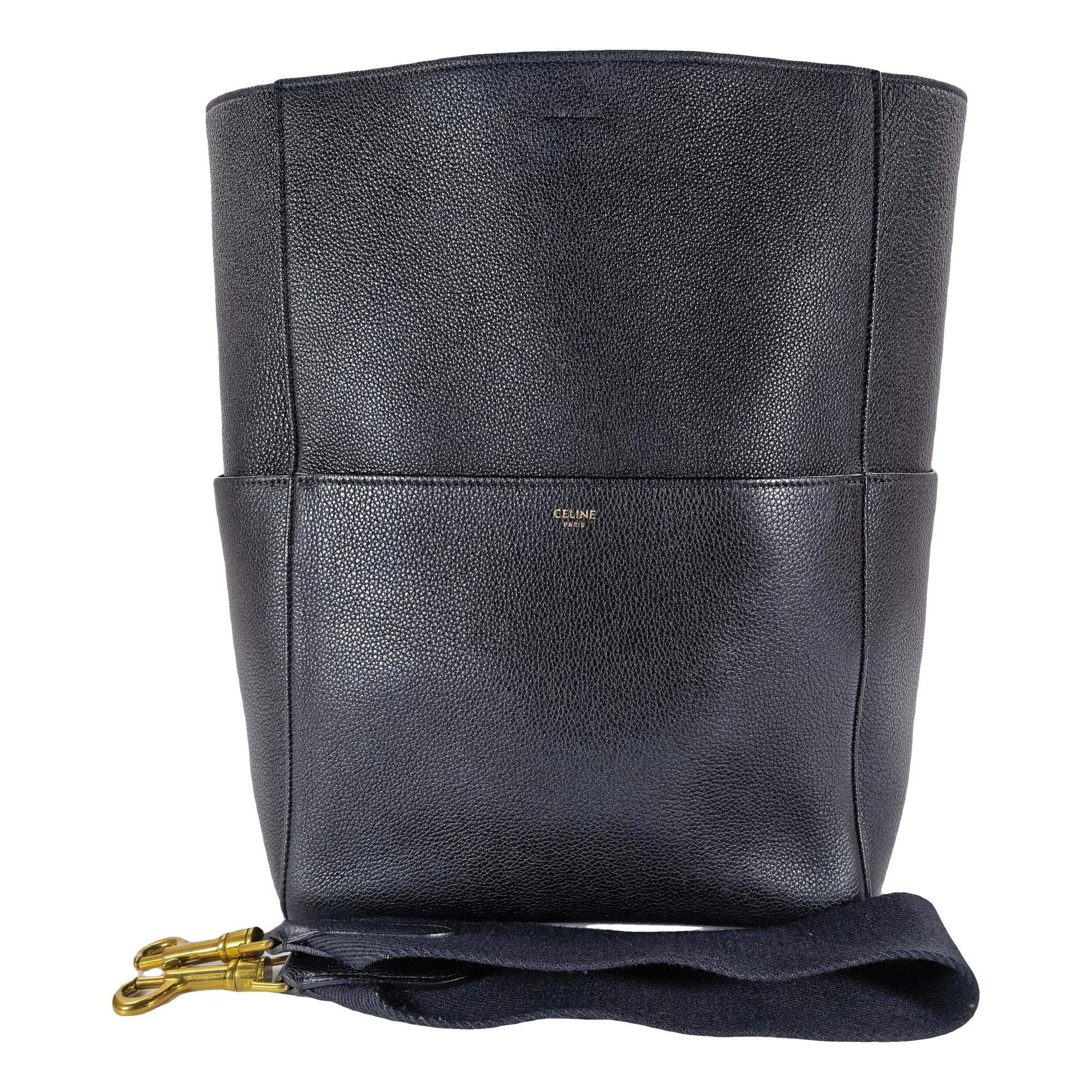 Seau Sangle leather handbag
