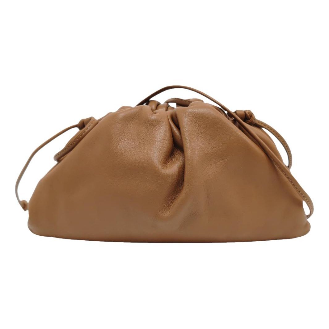 Pouch leather handbag