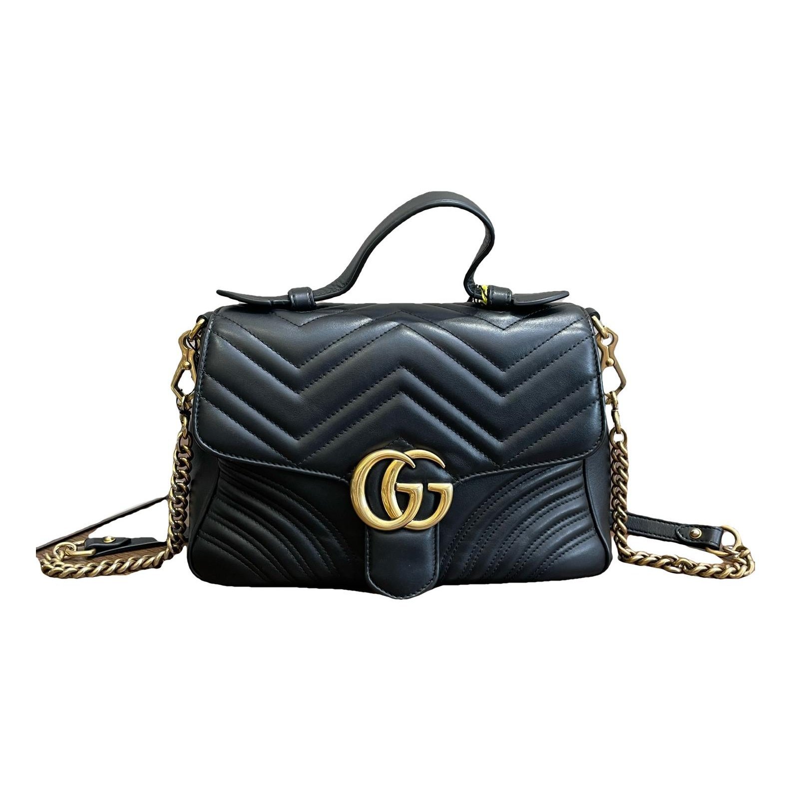 GG Marmont Flap leather handbag