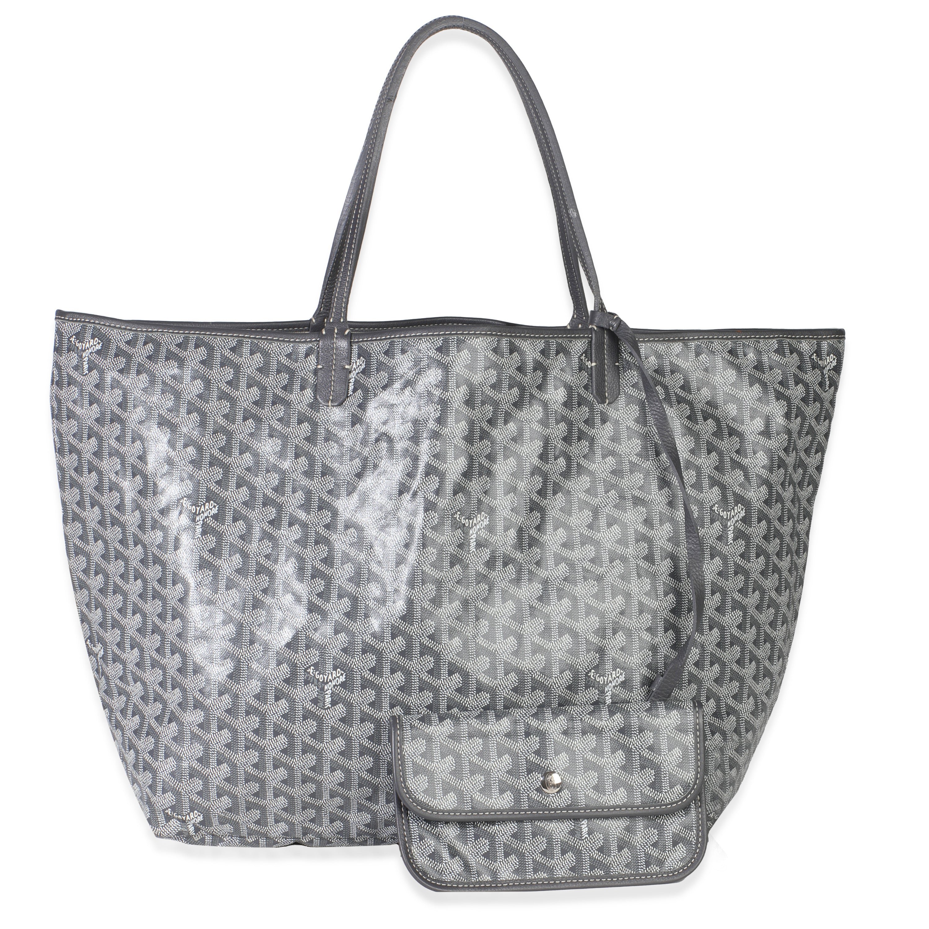 Goyard Grey Goyardine Canvas Saint Louis GM