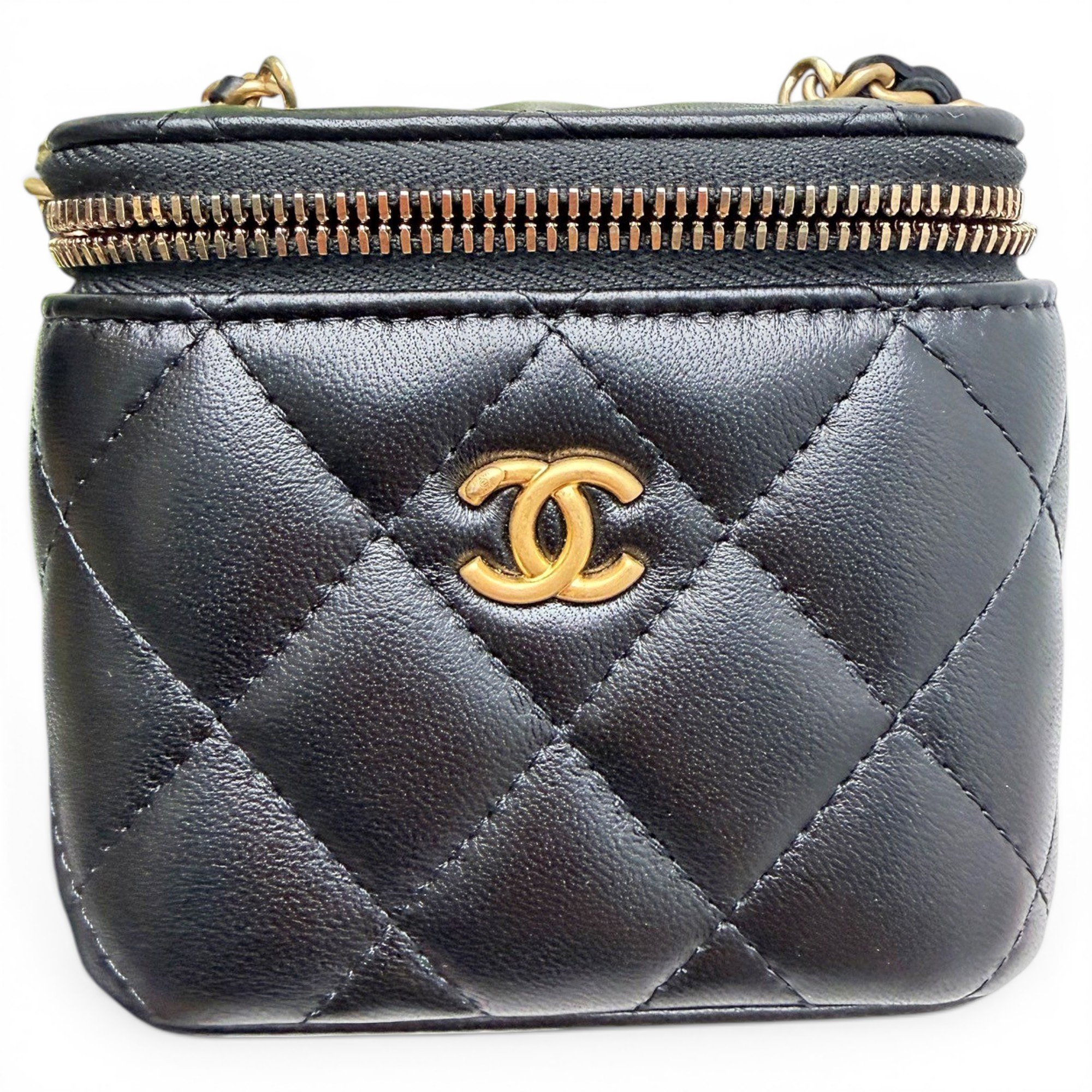 Trendy CC Vanity leather handbag