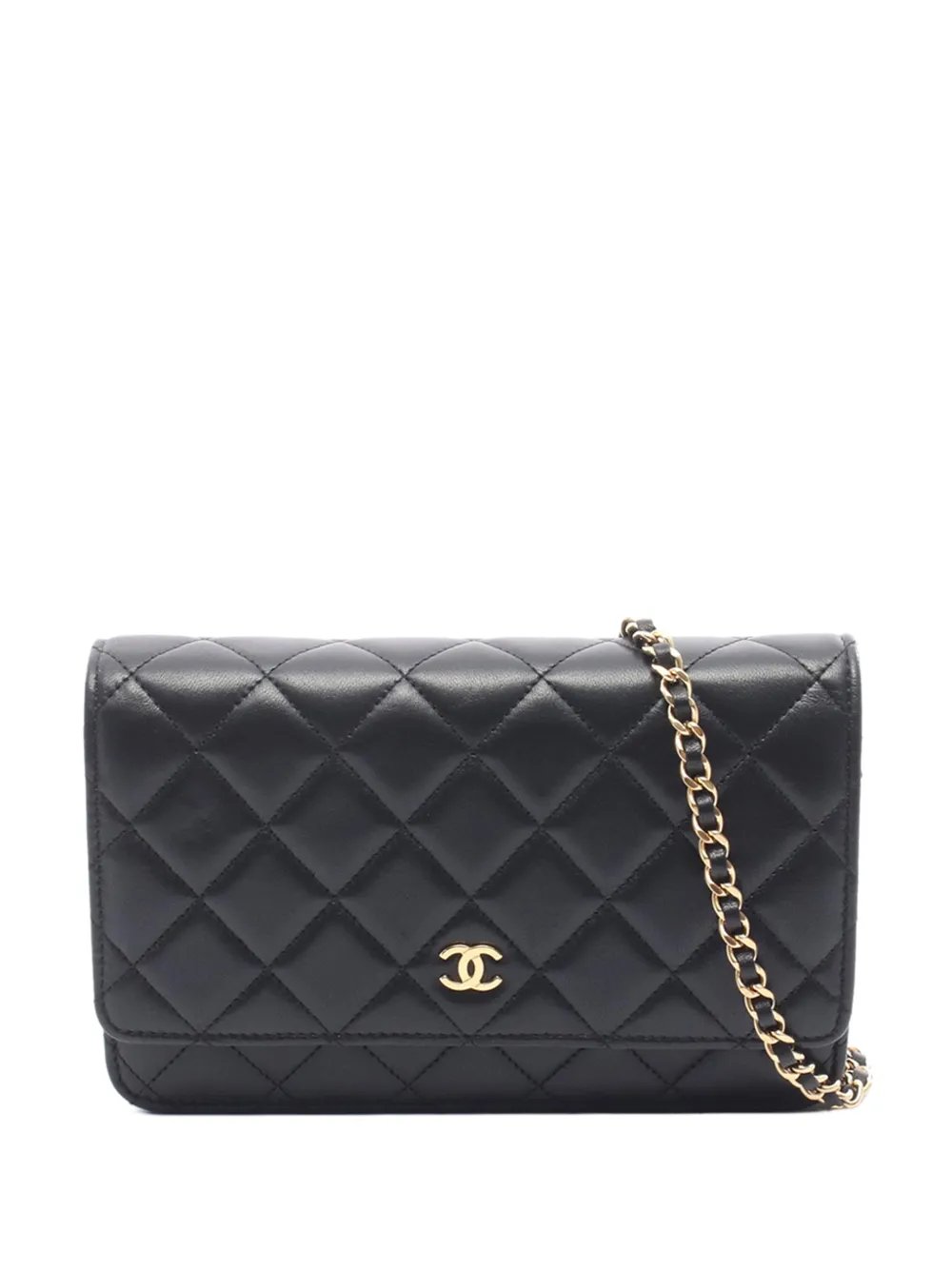 2021-2026 CC Quilted Lambskin Wallet On Chain crossbody bag