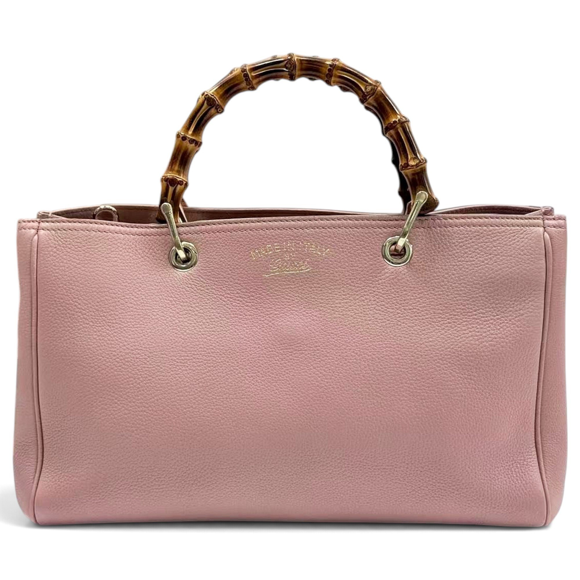 Bamboo Shopper leather tote