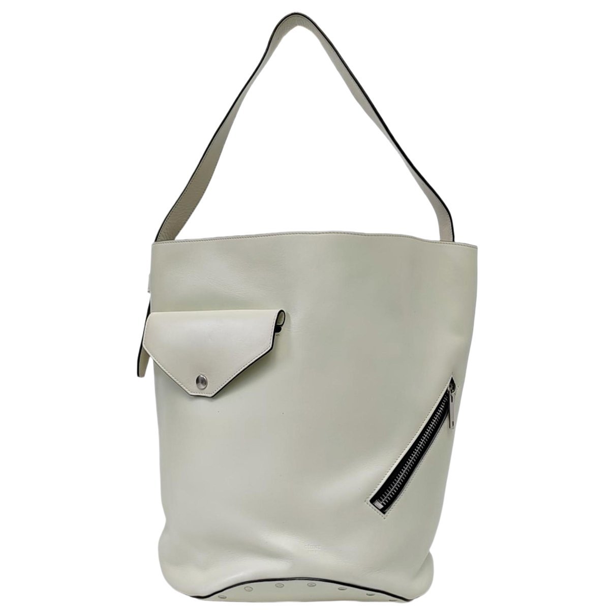 Biker leather handbag