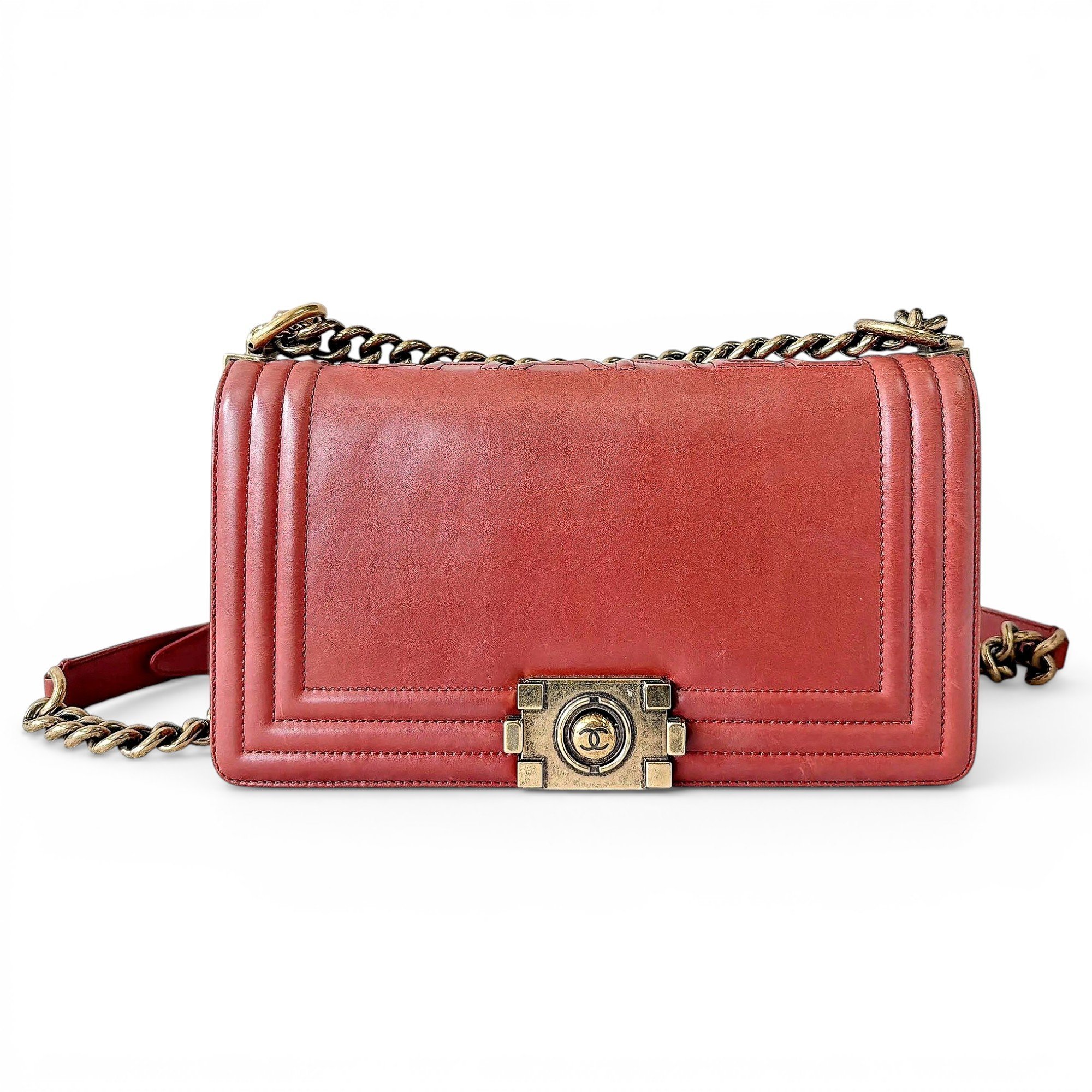 Boy leather crossbody bag