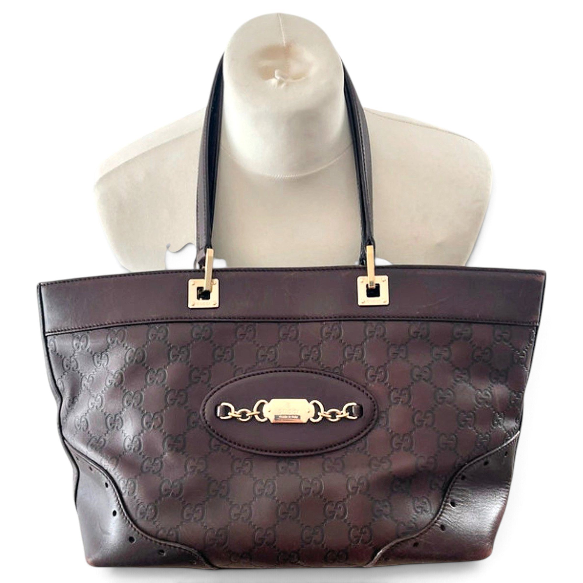 Leather tote