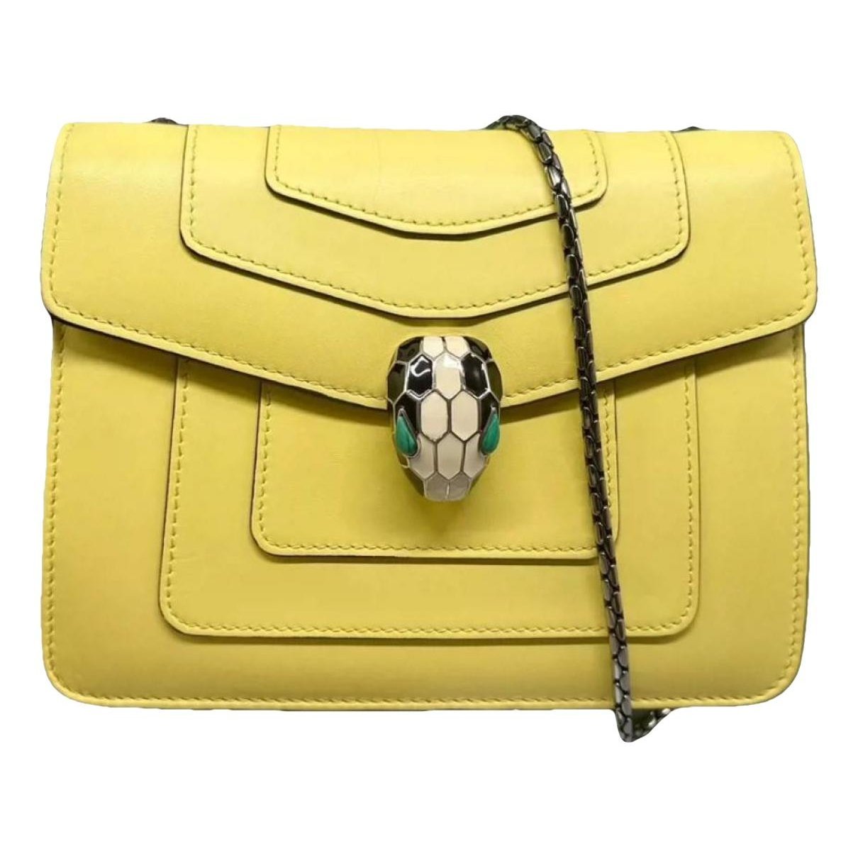 Serpenti leather handbag