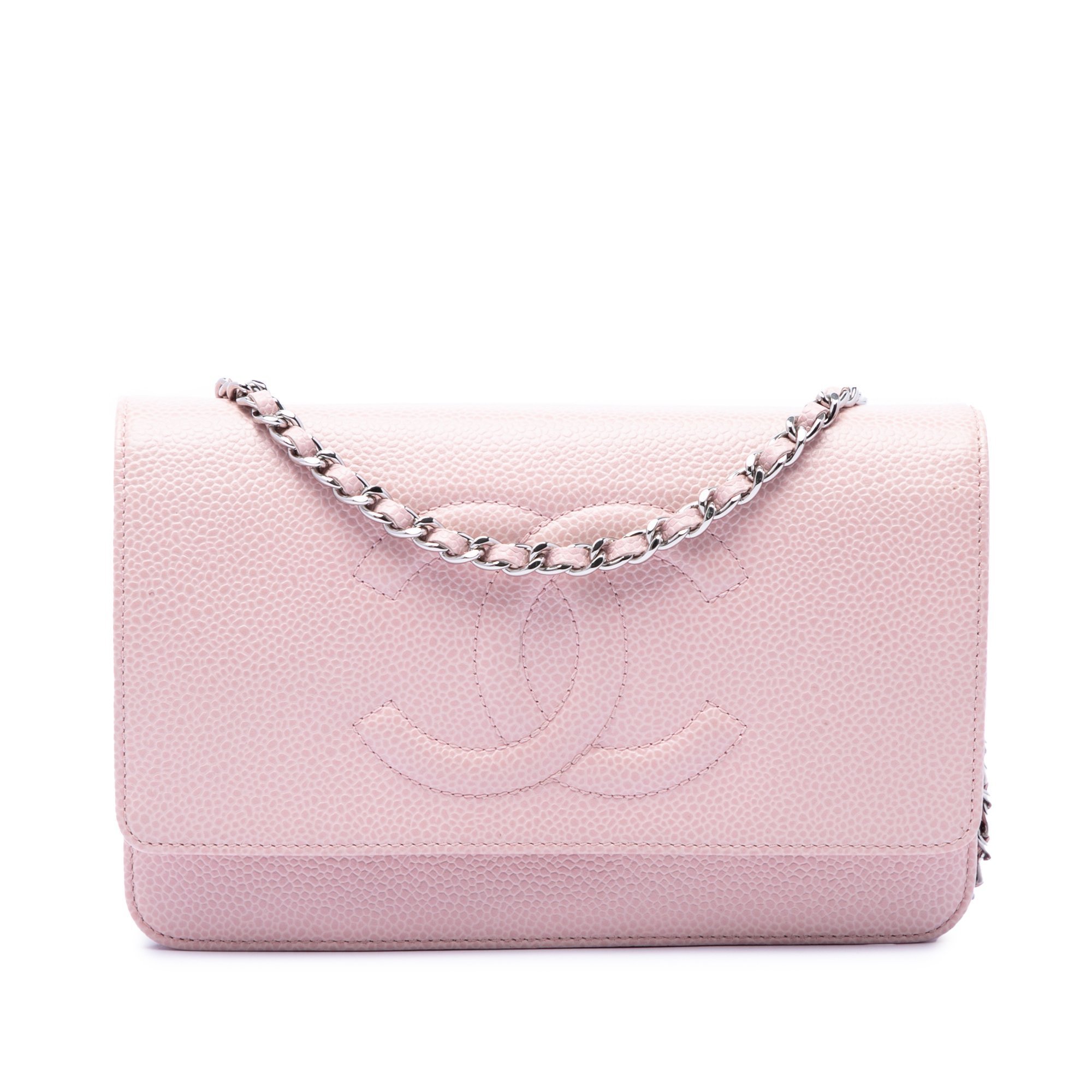 Wallet On Chain leather handbag