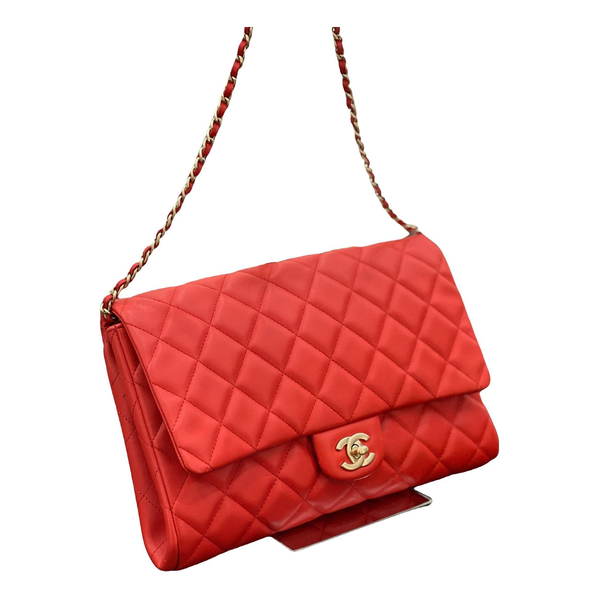 Trendy CC Flap leather handbag