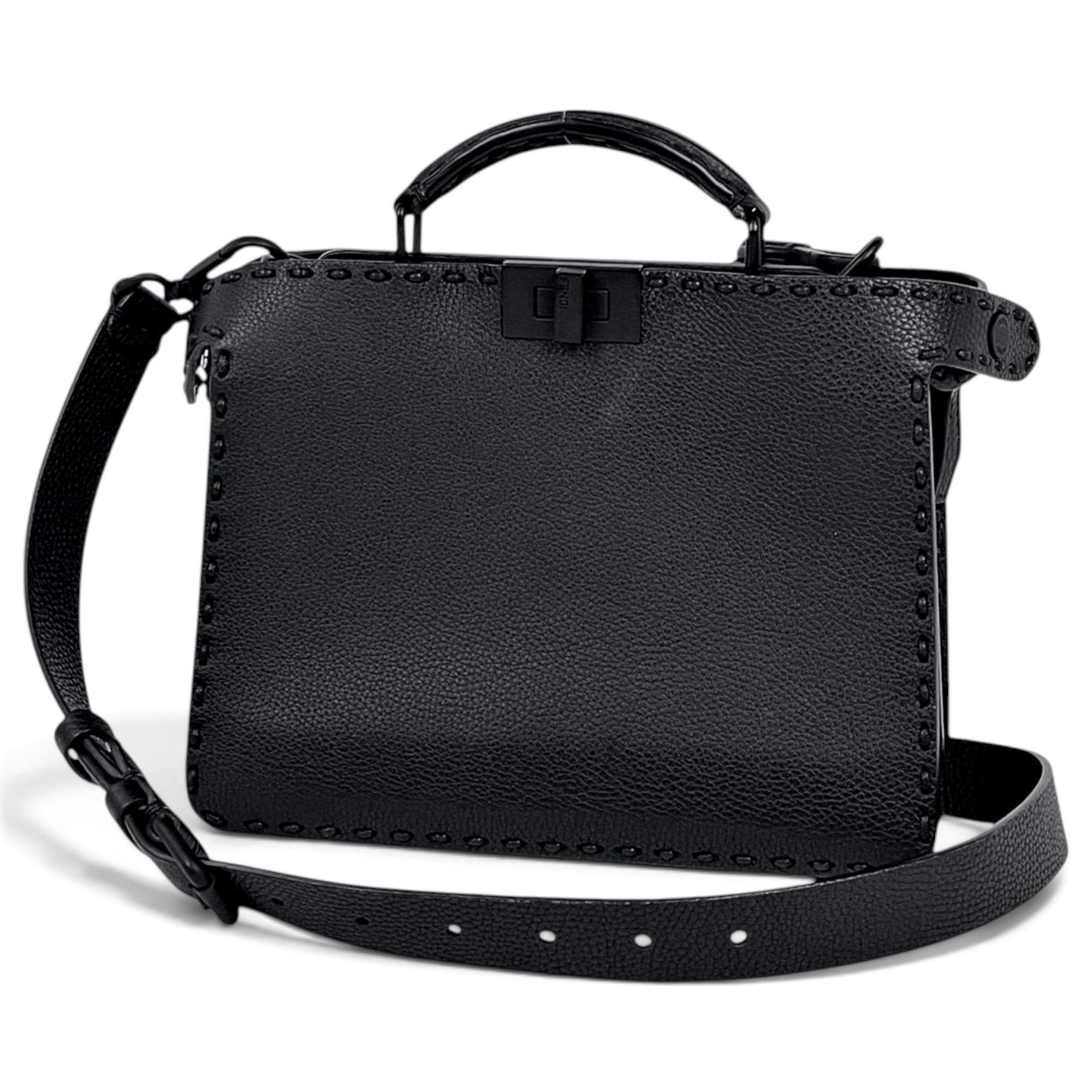 Peekaboo leather handbag