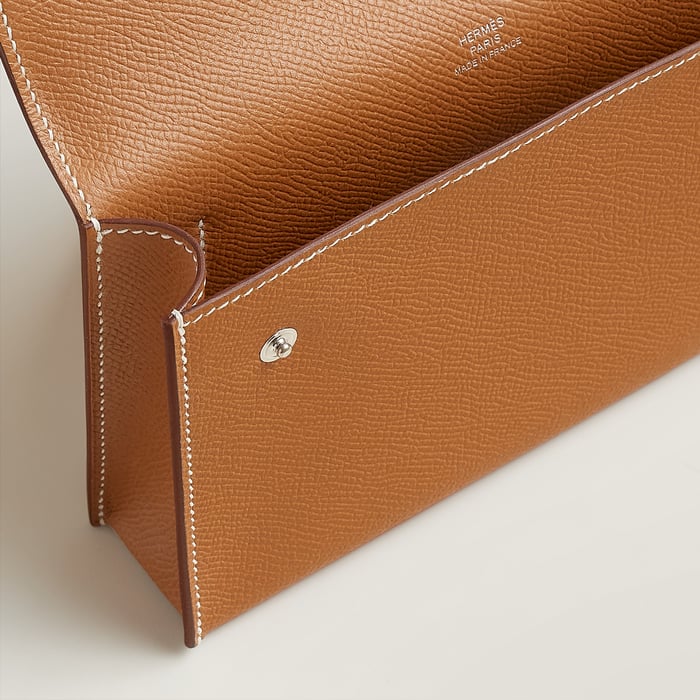 Gold Hermèsnap Wallet