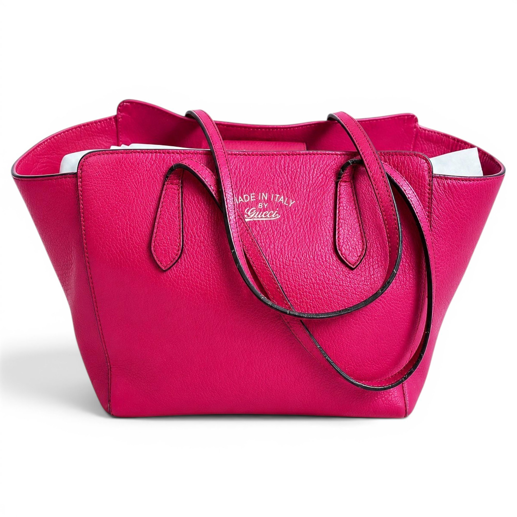 Swing leather tote