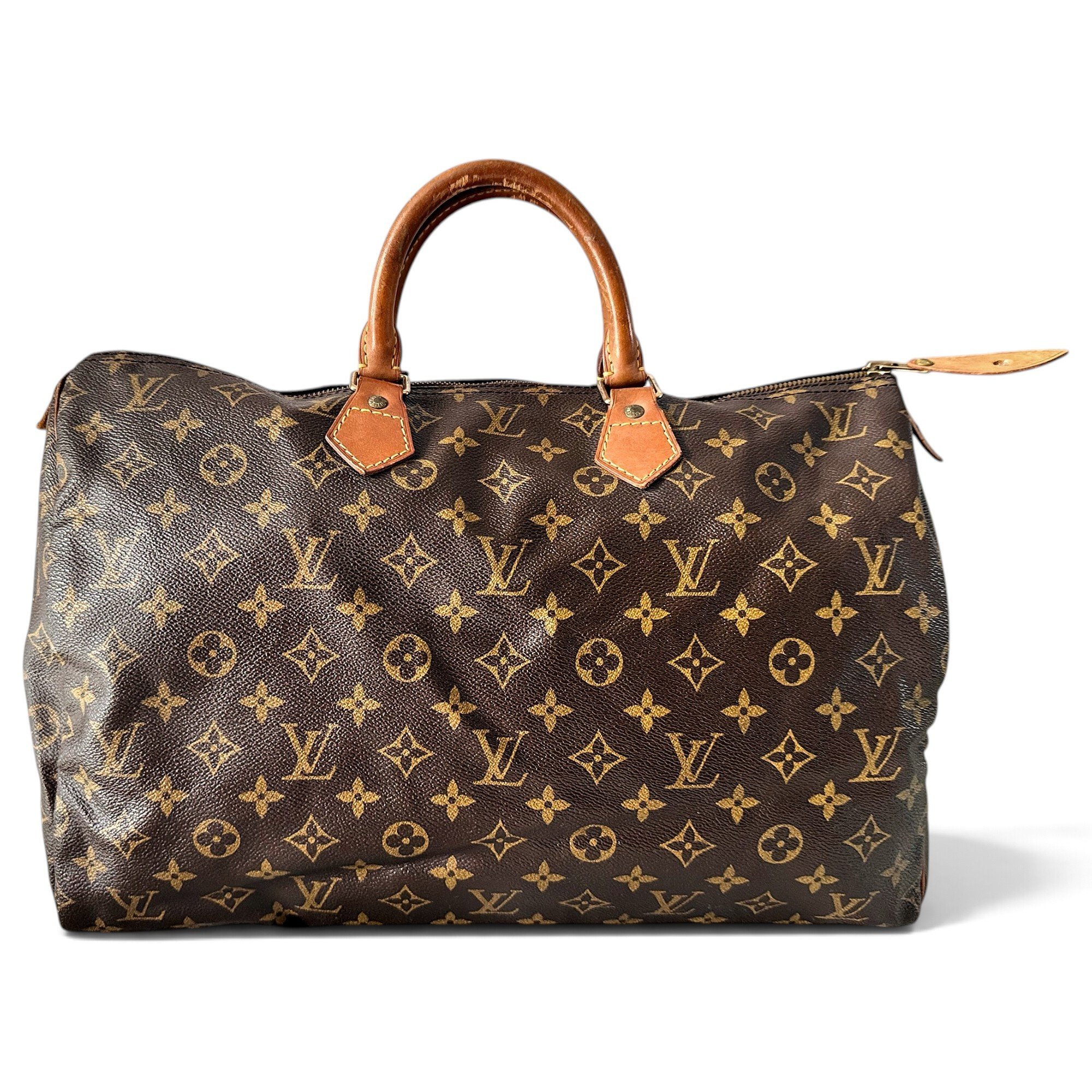 Speedy leather bowling bag
