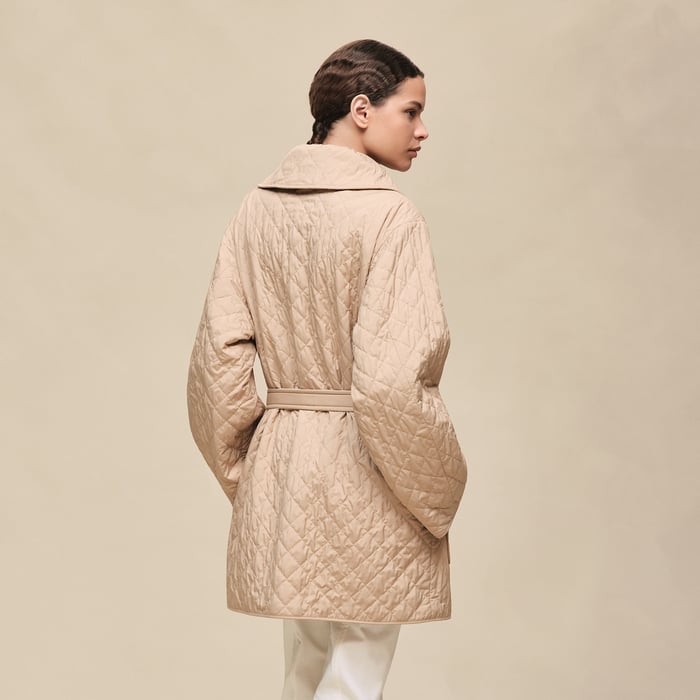 Blanc Marbre Reversible Coat