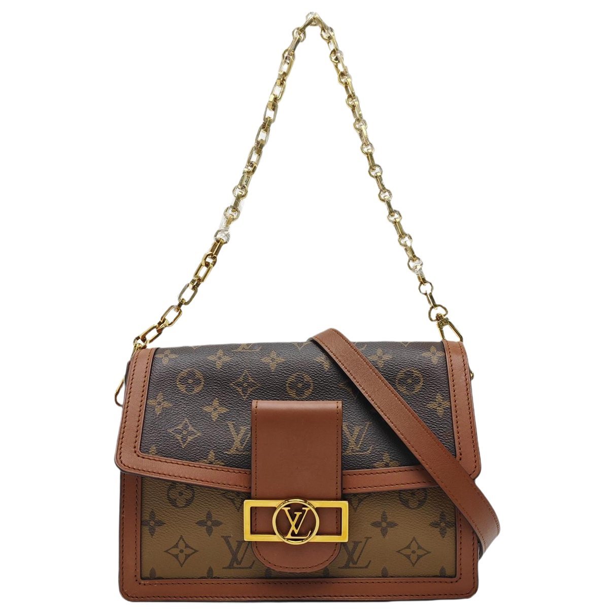 Dauphine leather handbag