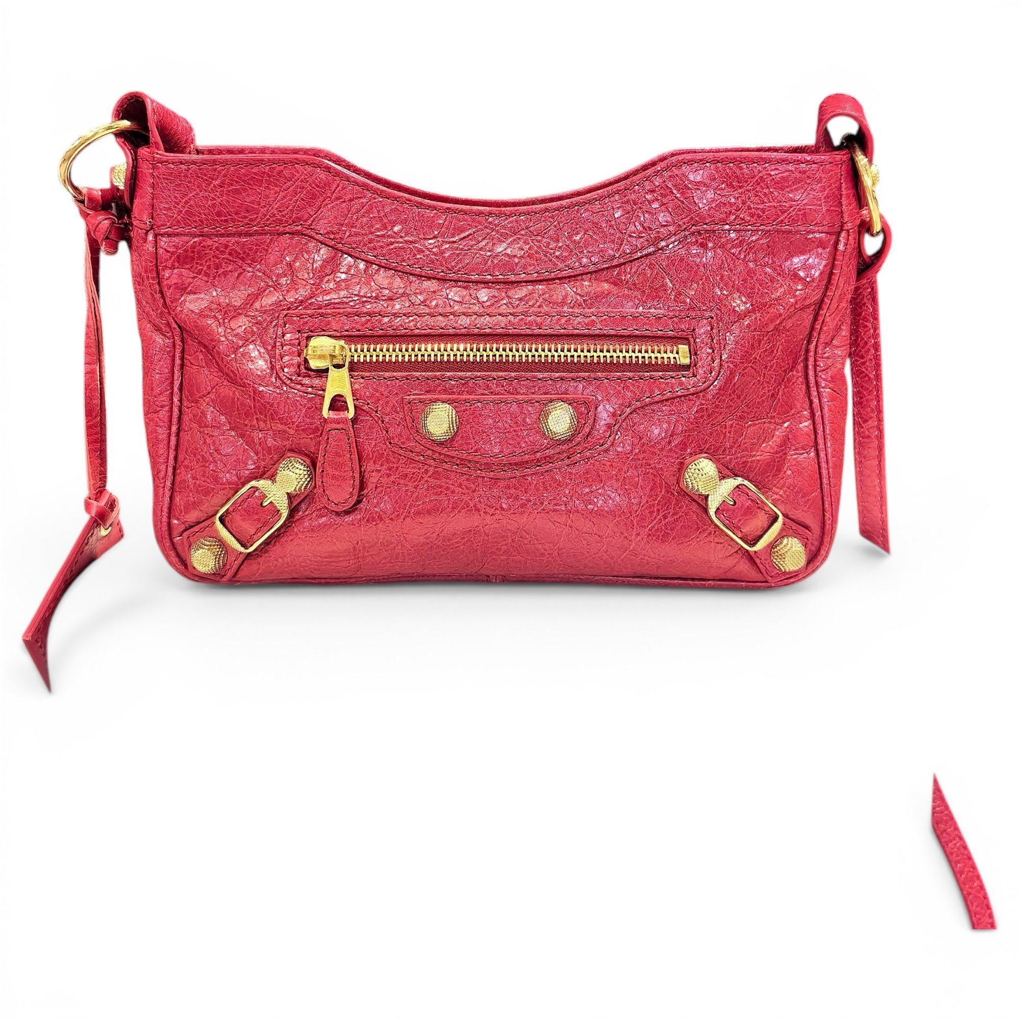 City leather handbag