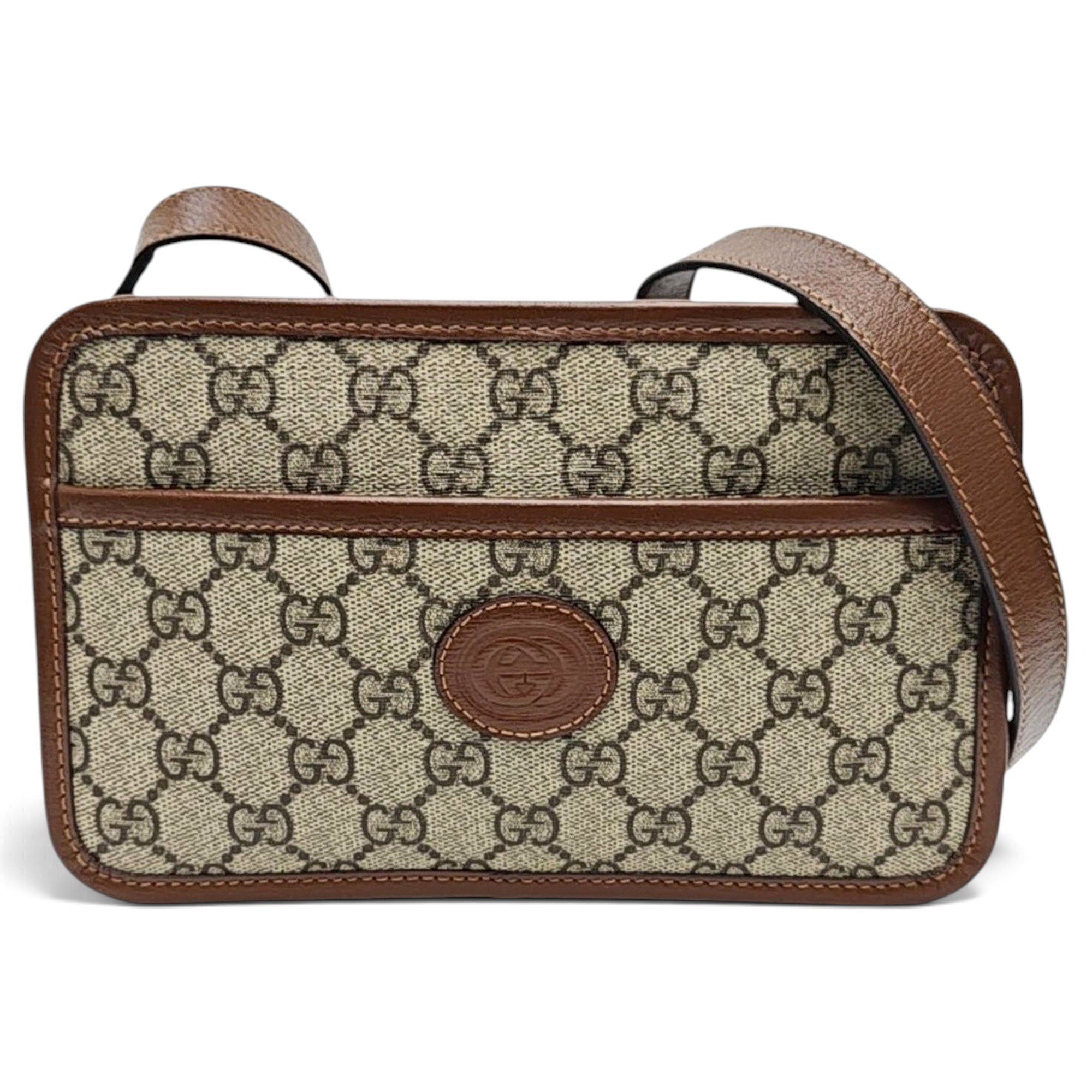 Ophidia GG Supreme leather handbag