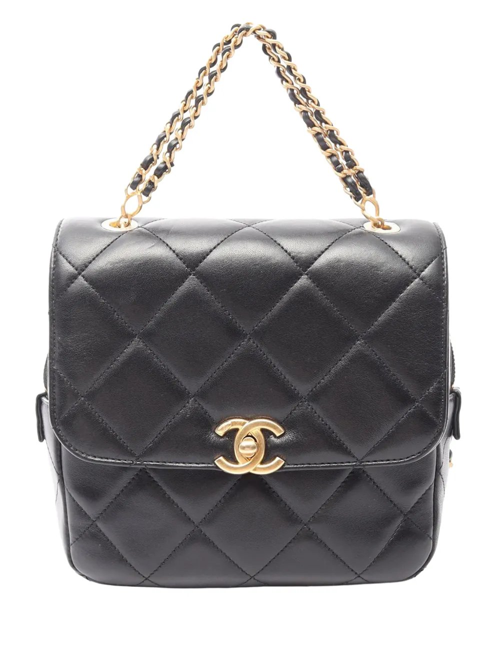 2021-2026 CC Quilted Lambskin Chain Melody backpack