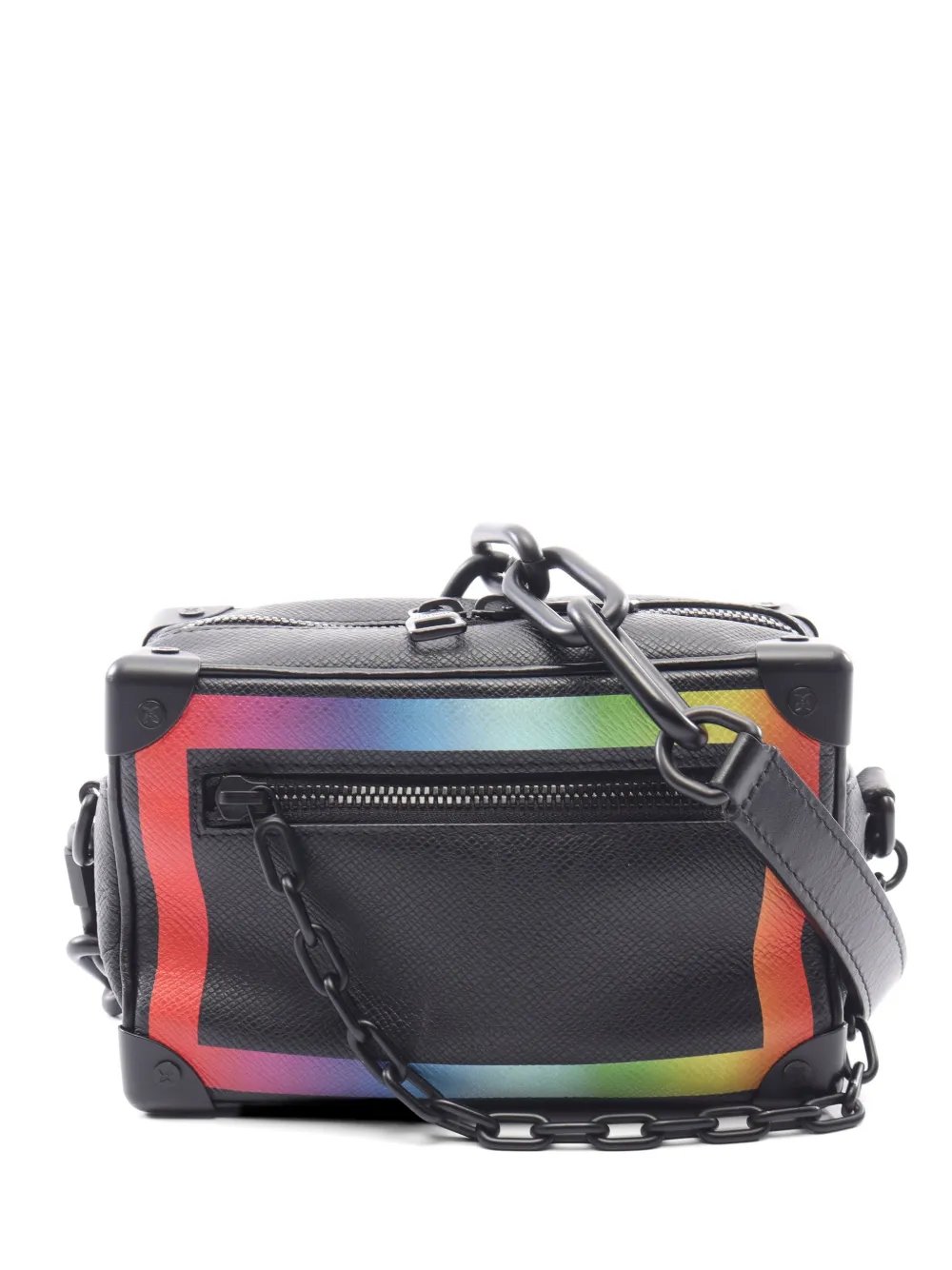 2019 mini Soft Trunk Taiga leather shoulder bag