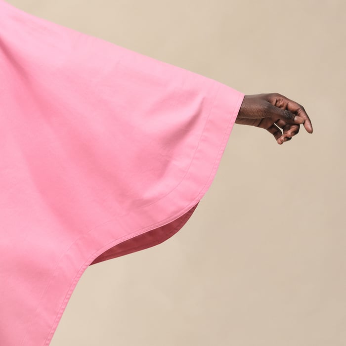 Rose Bonbon Cape Coat
