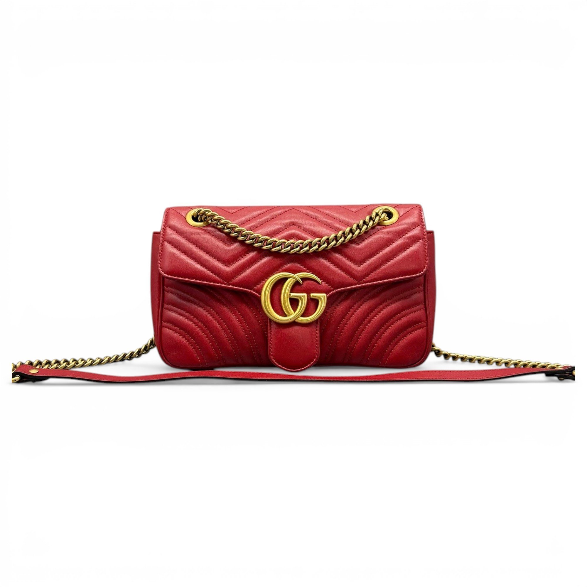GG Marmont Flap leather handbag