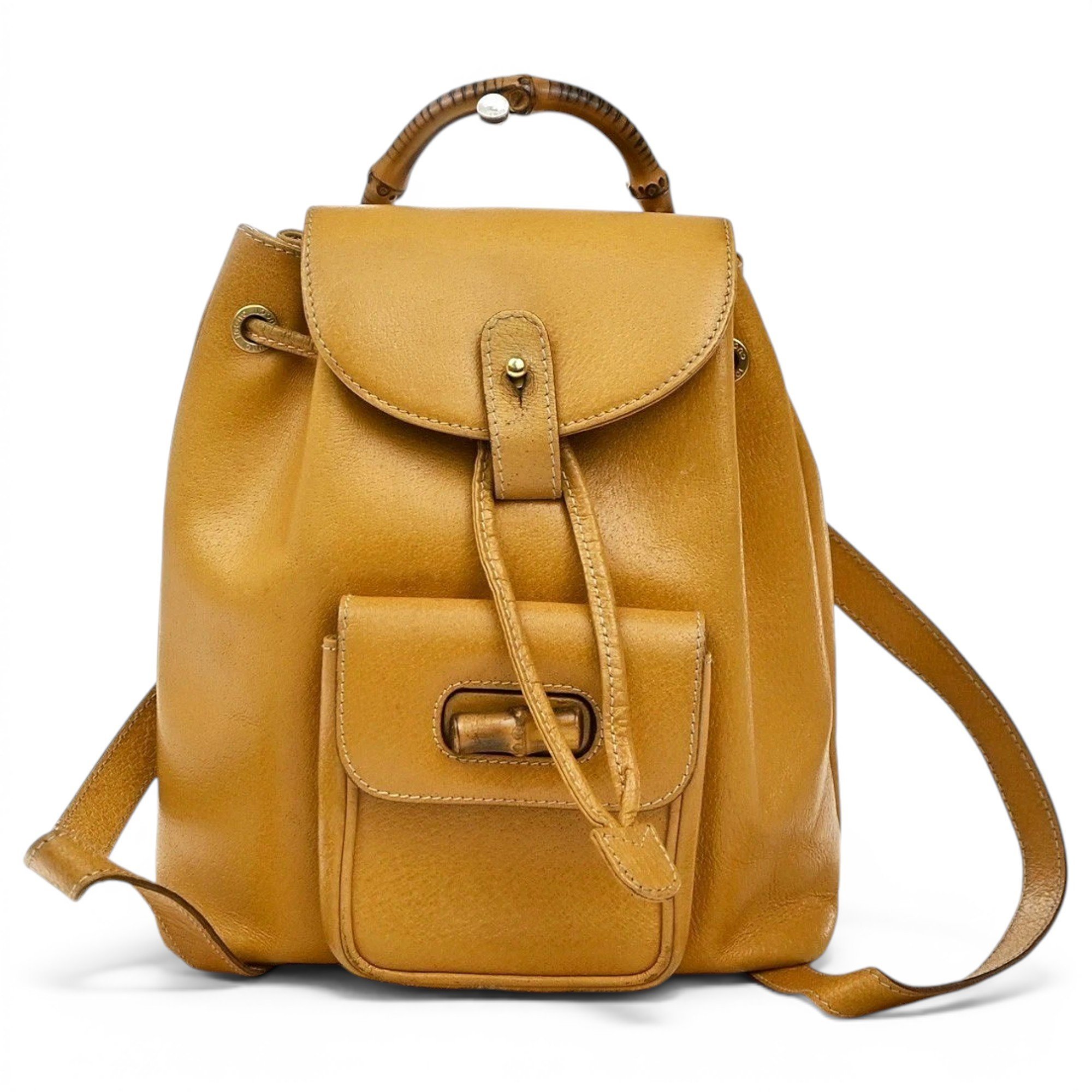 Leather backpack
