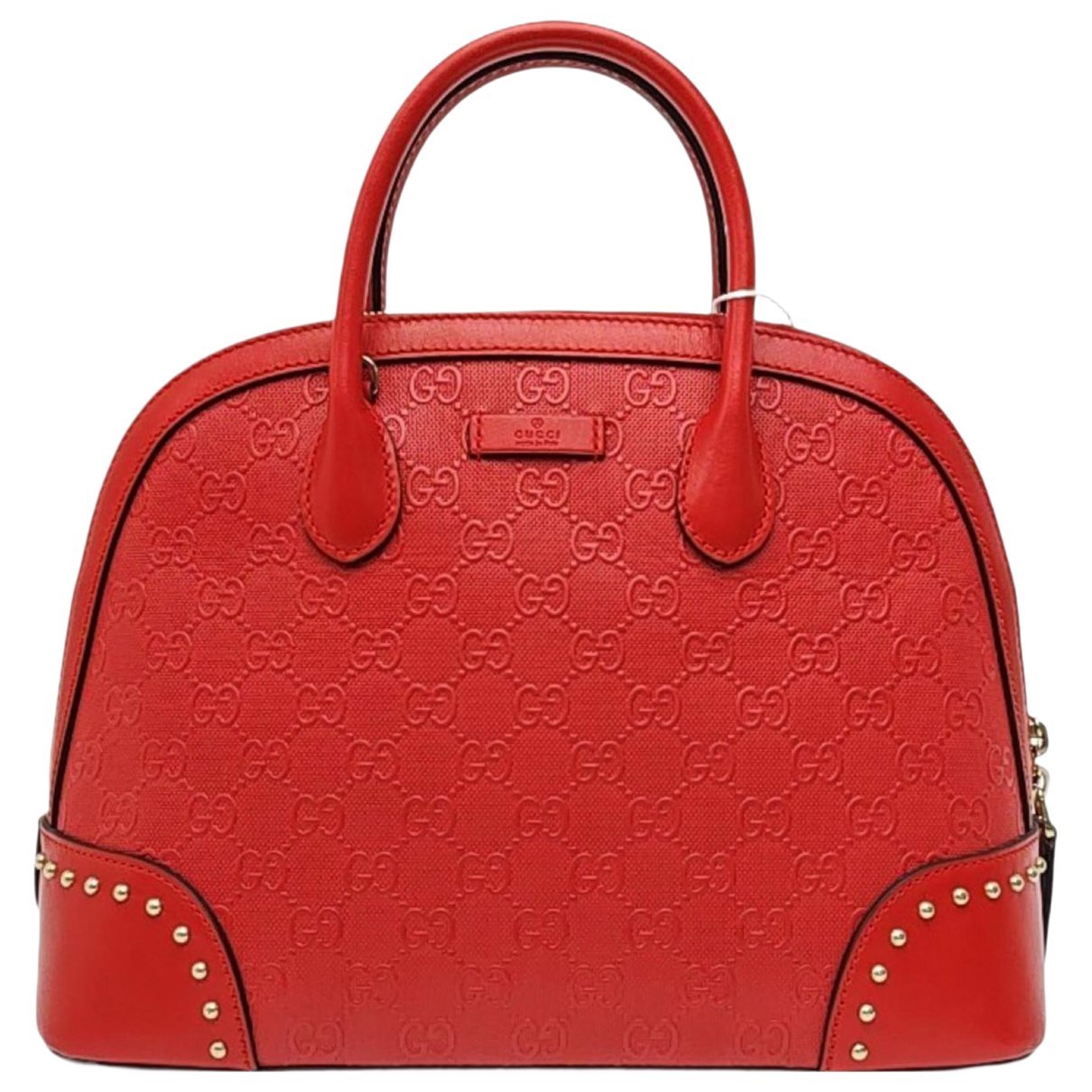 Dôme leather handbag