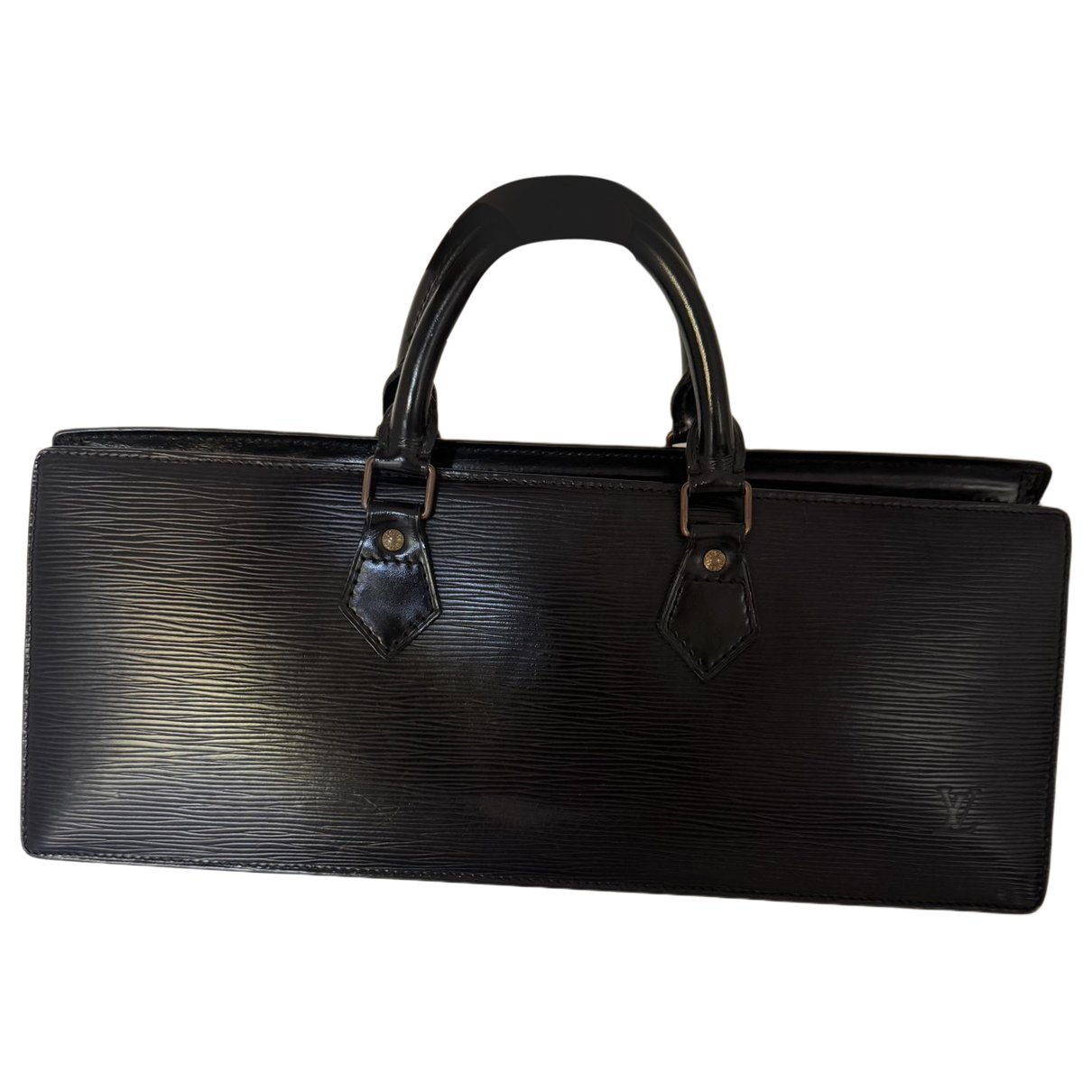 Triangle leather handbag