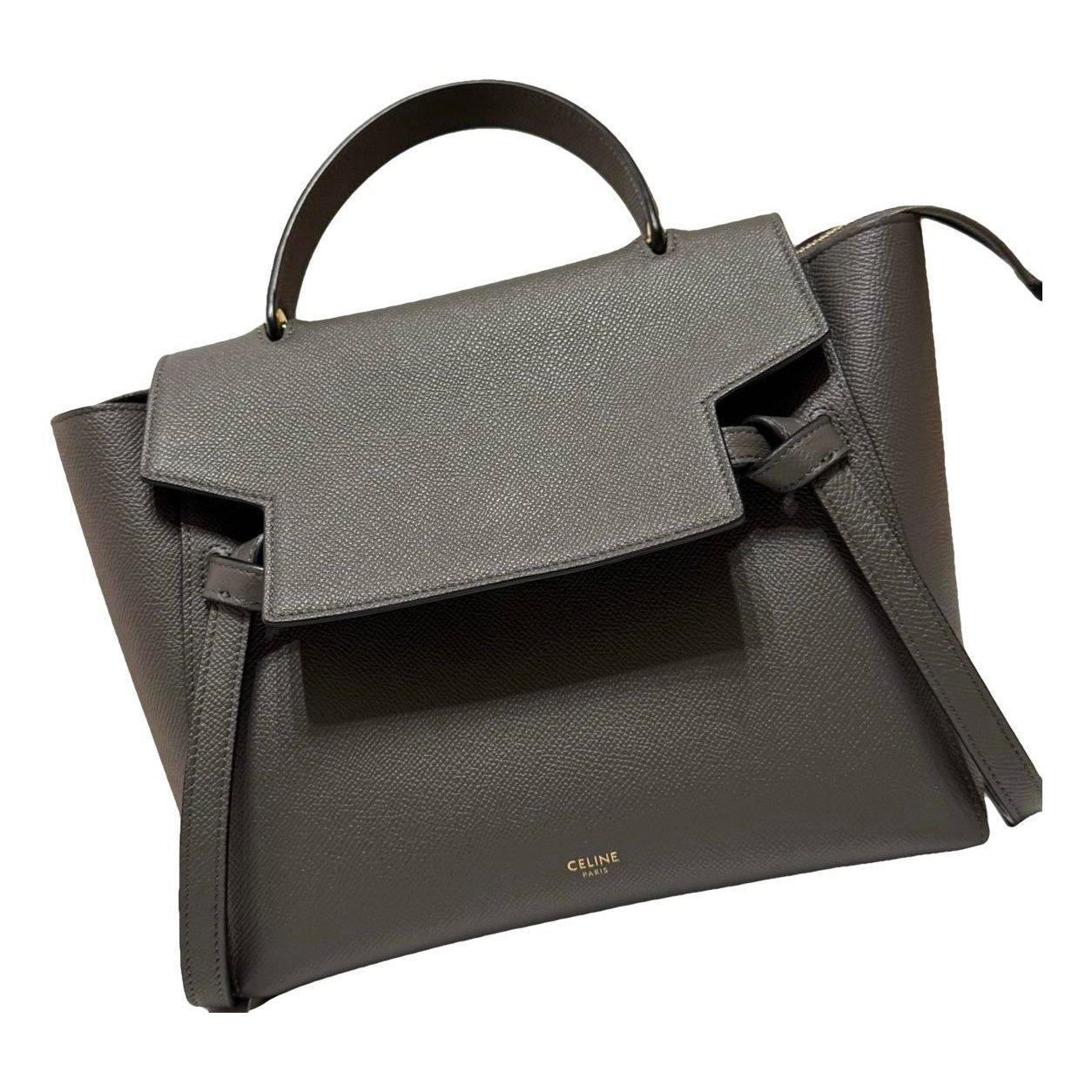 Belt leather handbag