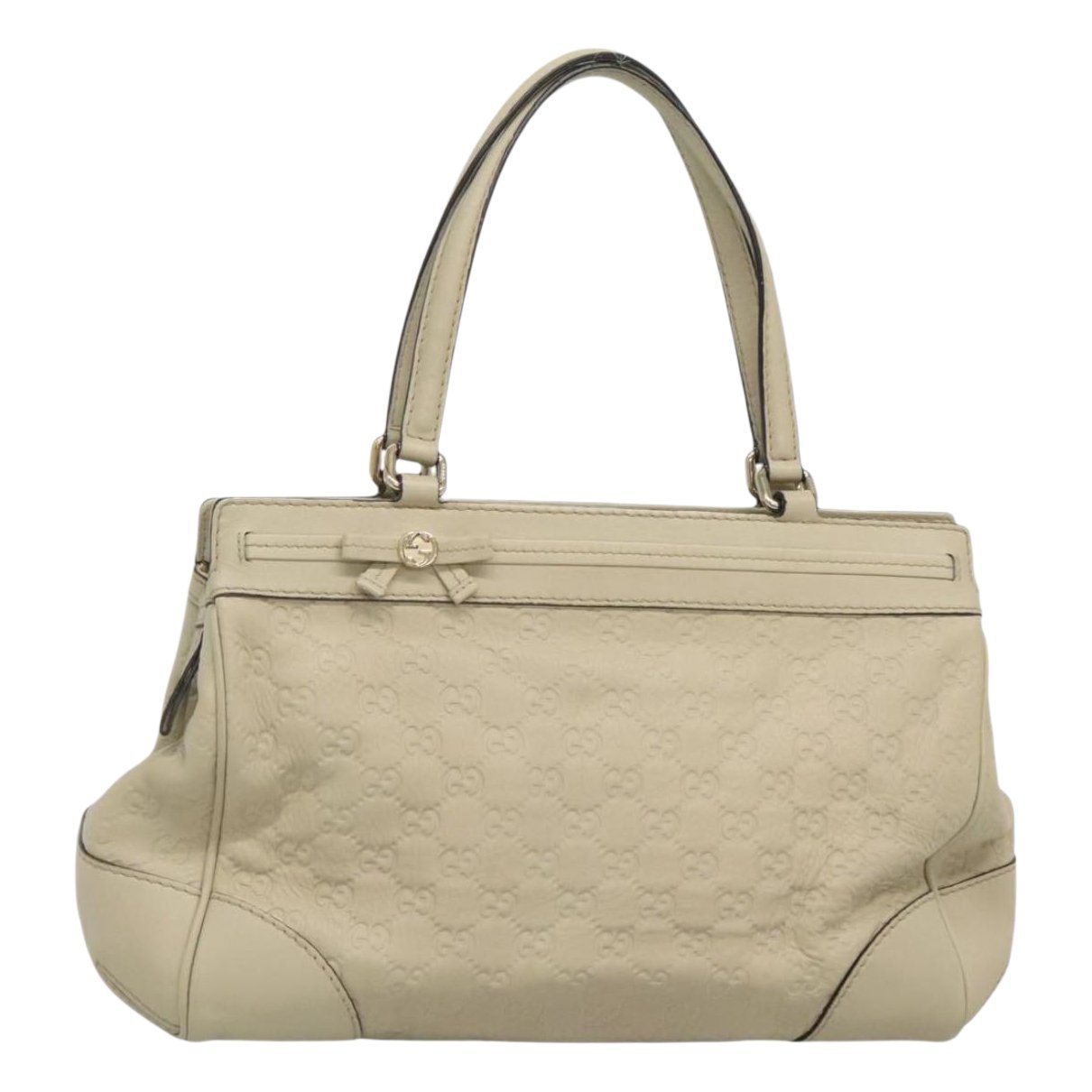 Bamboo Frame Satchel leather tote