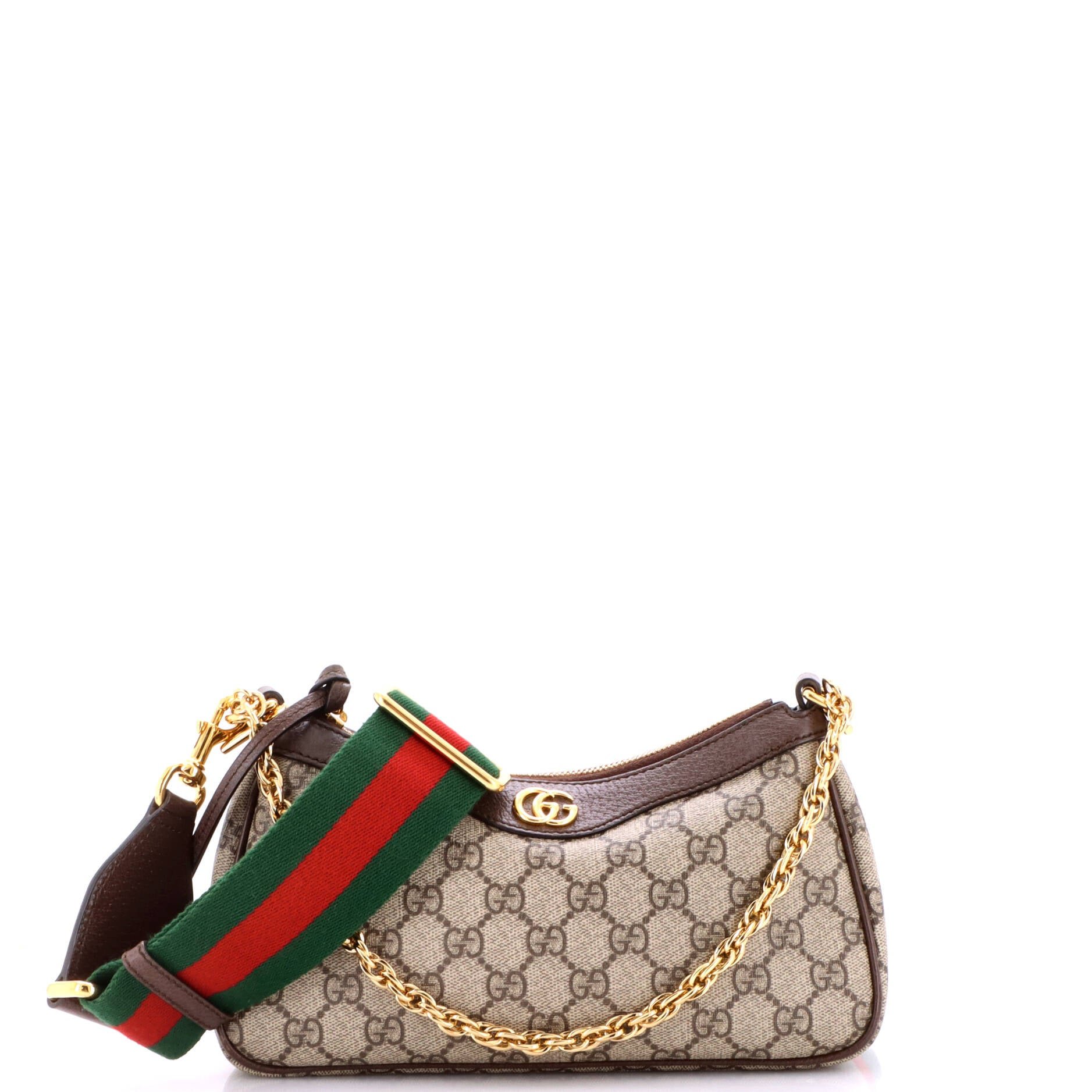 Ophidia Charm Shoulder Bag GG Coated Canvas Small