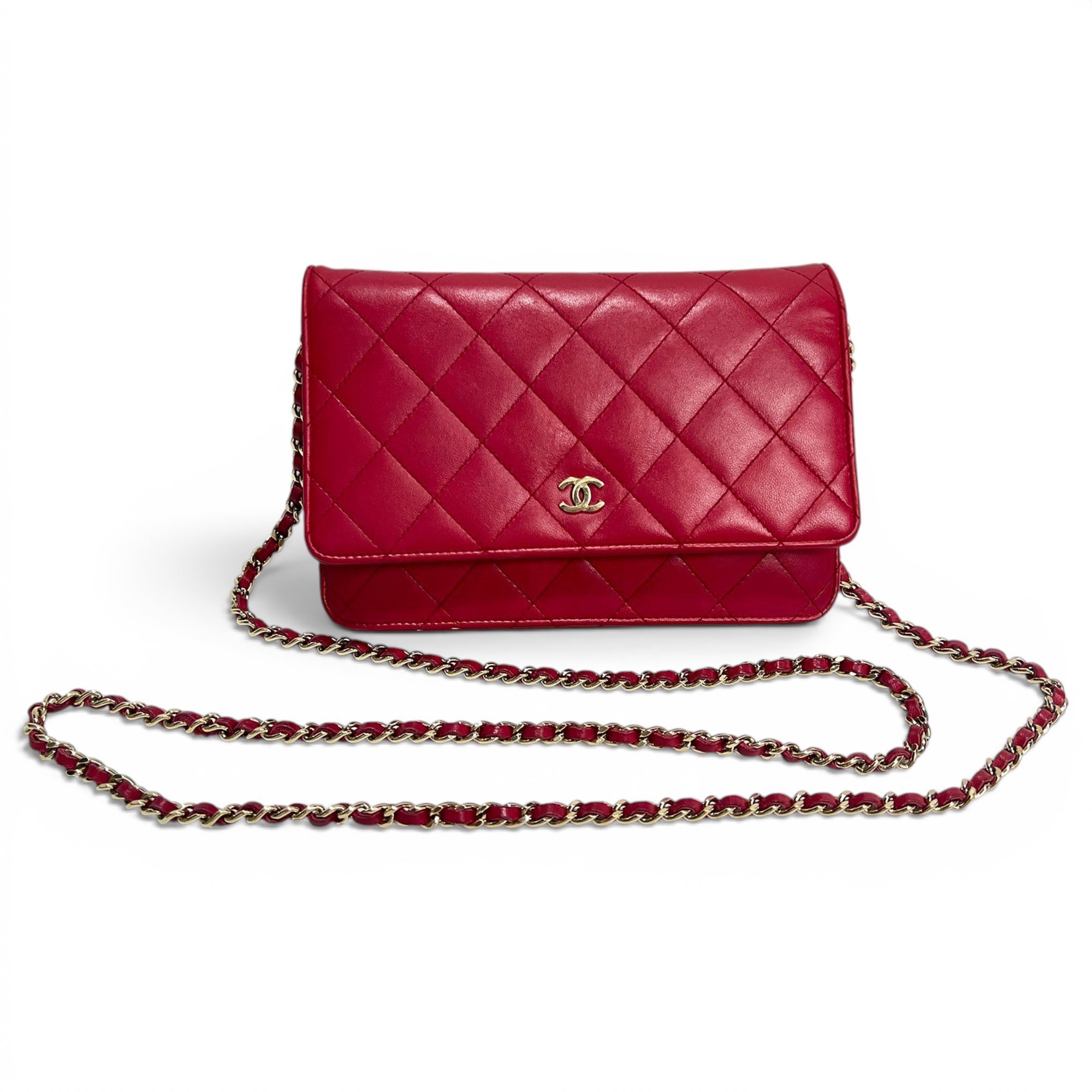 Wallet On Chain Timeless/Classique leather crossbody bag