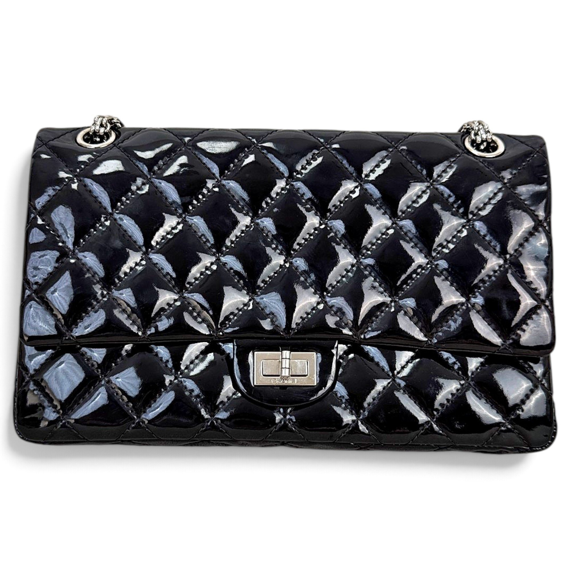 2.55 patent leather handbag